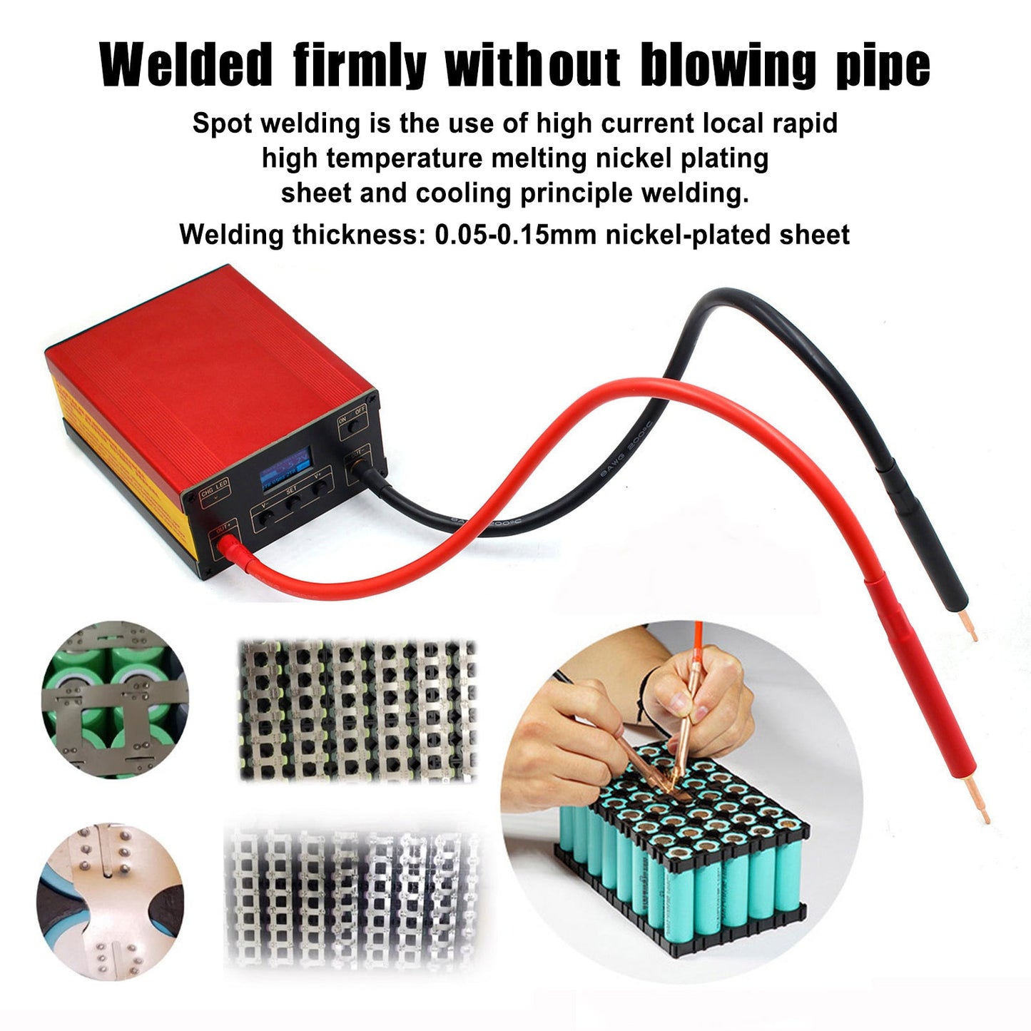 Portable Double Pulse Mini Spot Welder For 18650 Battery Welding Tool Kit