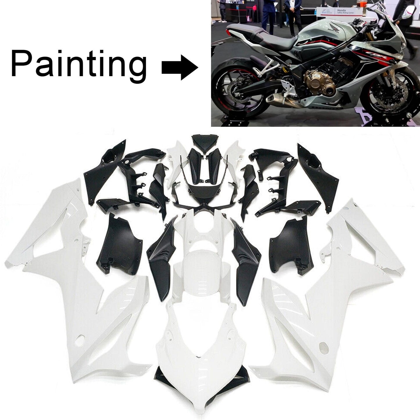 2019-2020 Honda CBR650R Amotopart Injection Fairing Kit Bodywork Plastic ABS #103