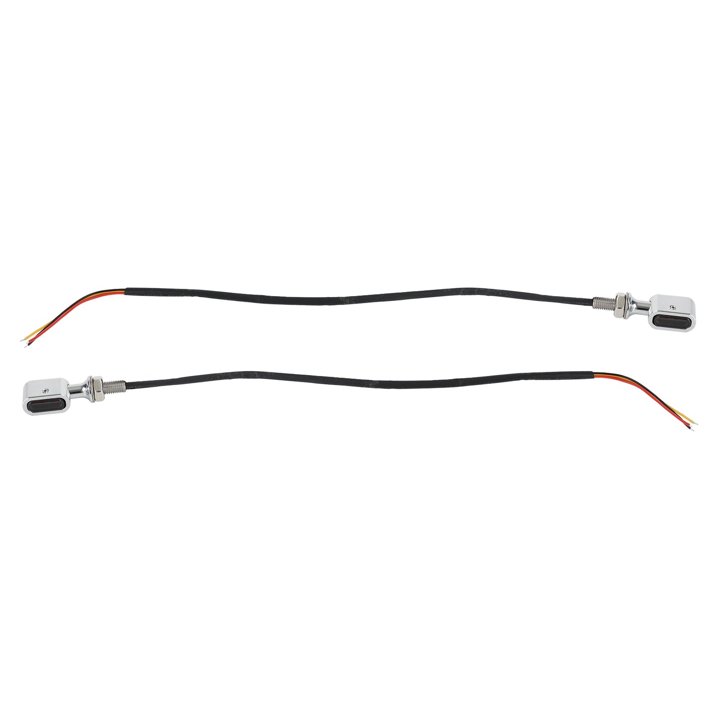 LED Rear Mini E Mark Turn Signal Indicator For Sportster Touring Dyna Black Amber