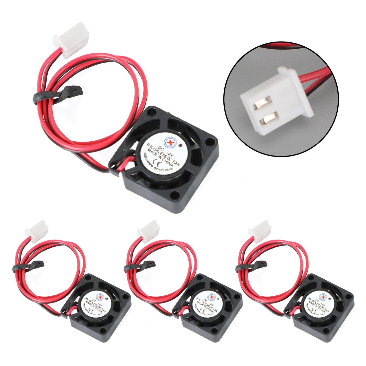 1Pc Brushless DC Cooling Blower Fan 12V 0.06A 2006 20x20x6mm Sleeve 2 Pin Wire