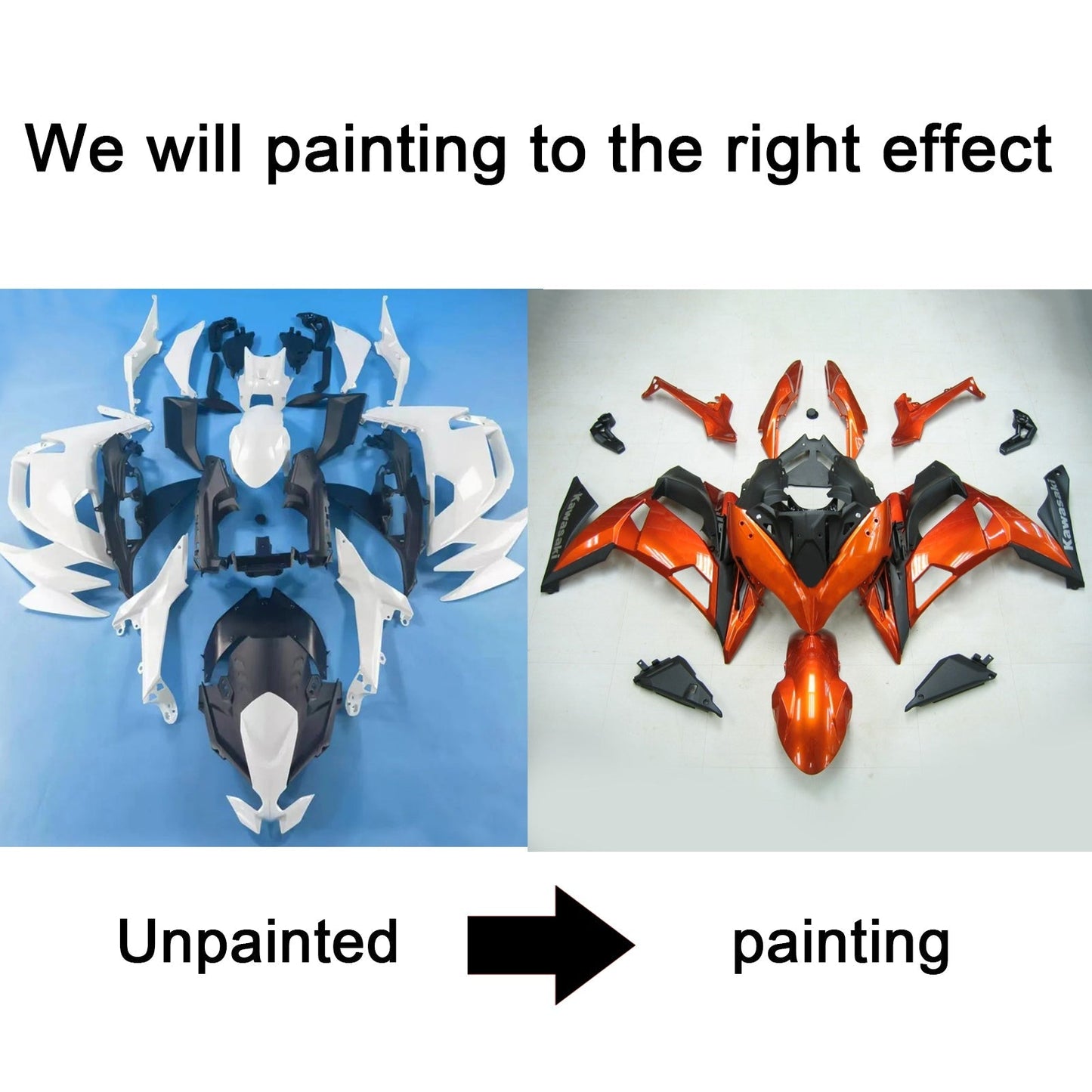 2020-2024 Kawasaki ER-6F Ninja650 Injection Fairing Kit Bodywork ABS #101