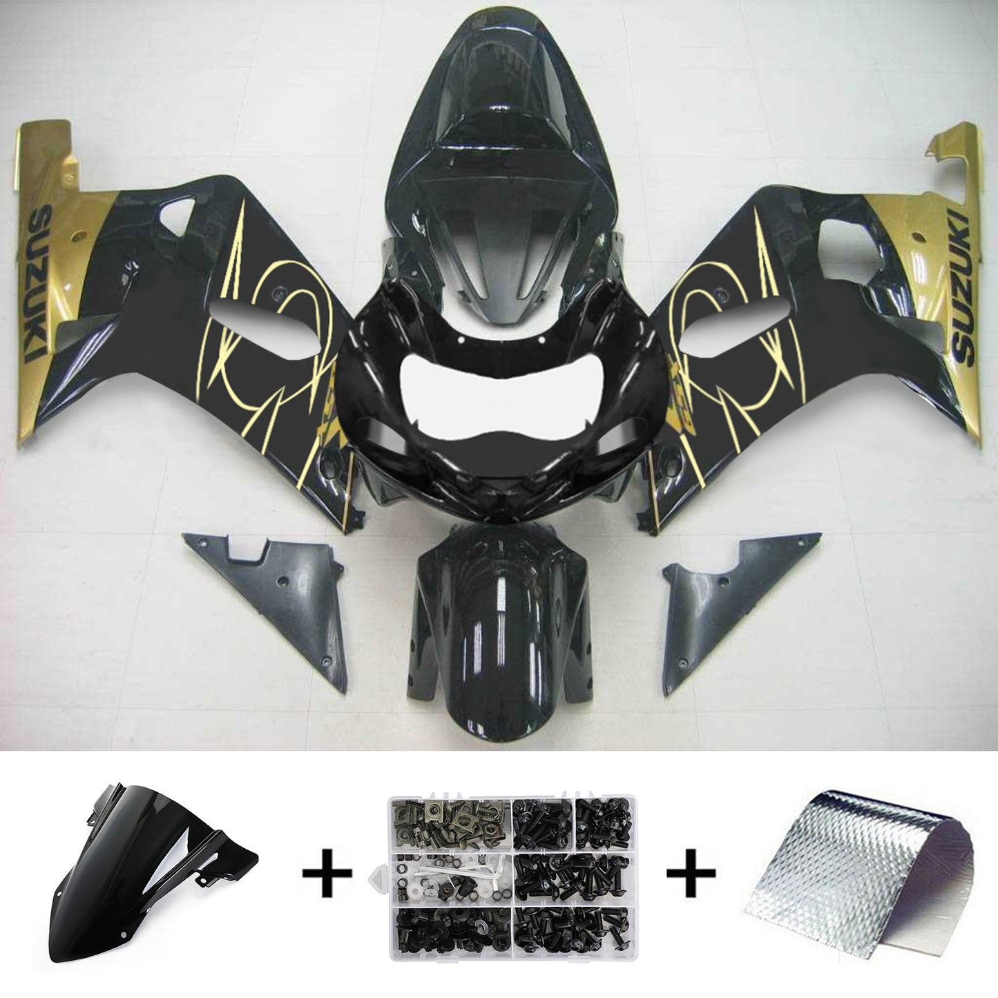 2001-2003 Suzuki GSXR750 K1 Amotopart Injection Fairing Kit Bodywork Plastic ABS #106