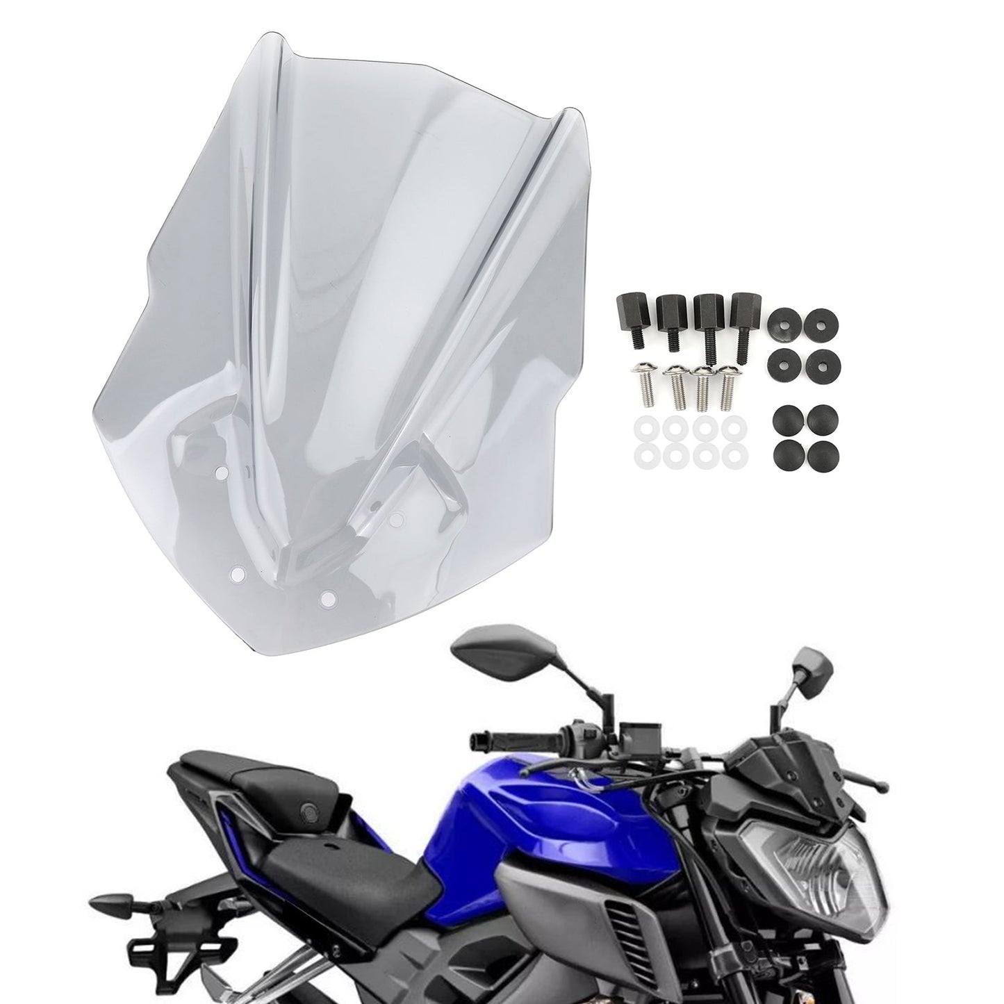 2015-2019 Yamaha MT125 ABS Motorcycle Windshield WindScreen