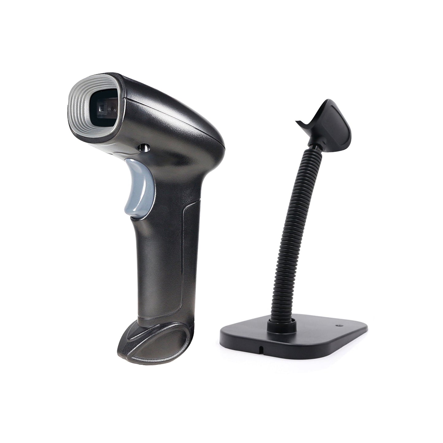 HS-22 Intelligent 1D + 2D Laser Scanner Bar Code Reader Handheld Gun with Stand