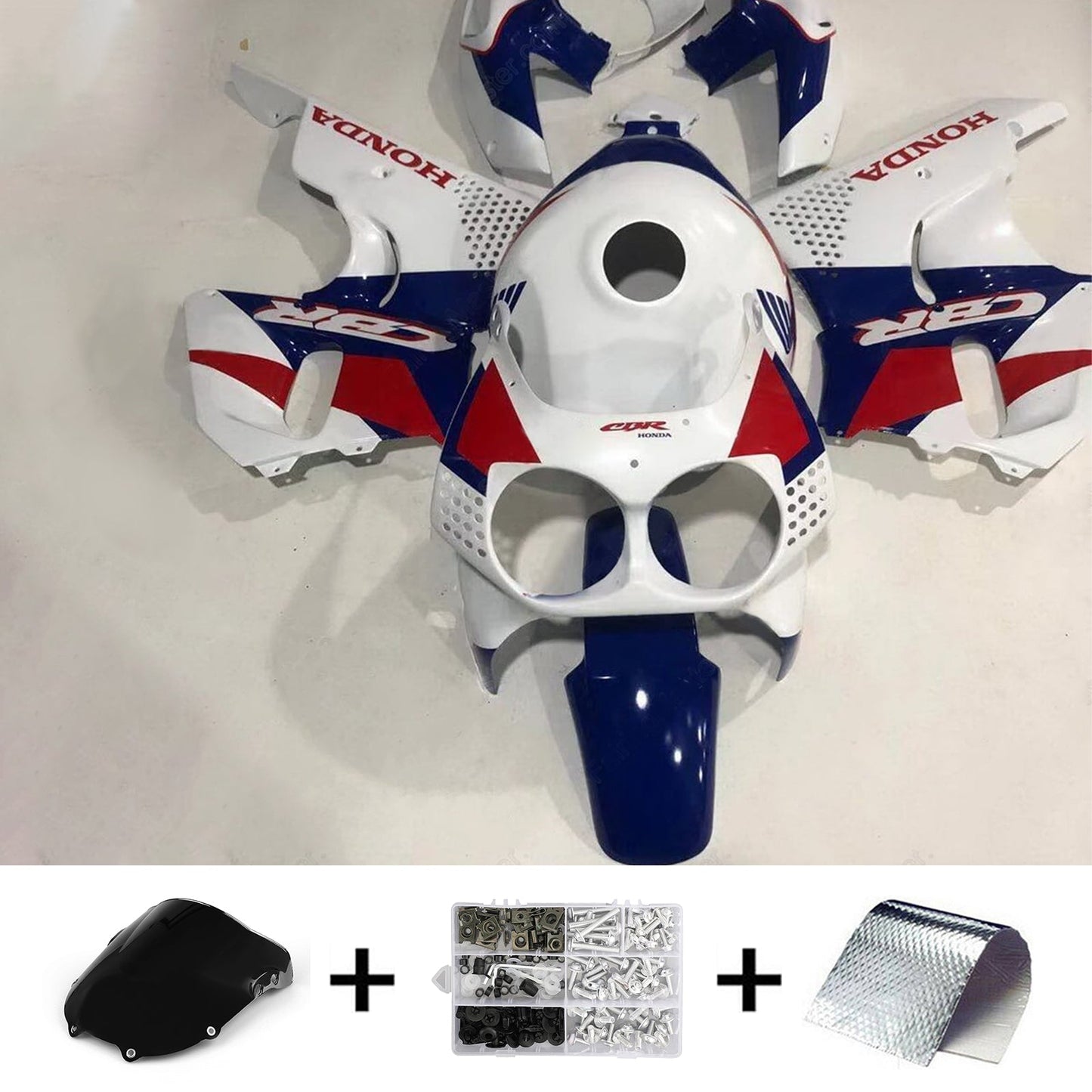 1992-1993 Honda CBR900RR 893 Amotopart Injection Fairing Kit Bodywork Plastic ABS #110