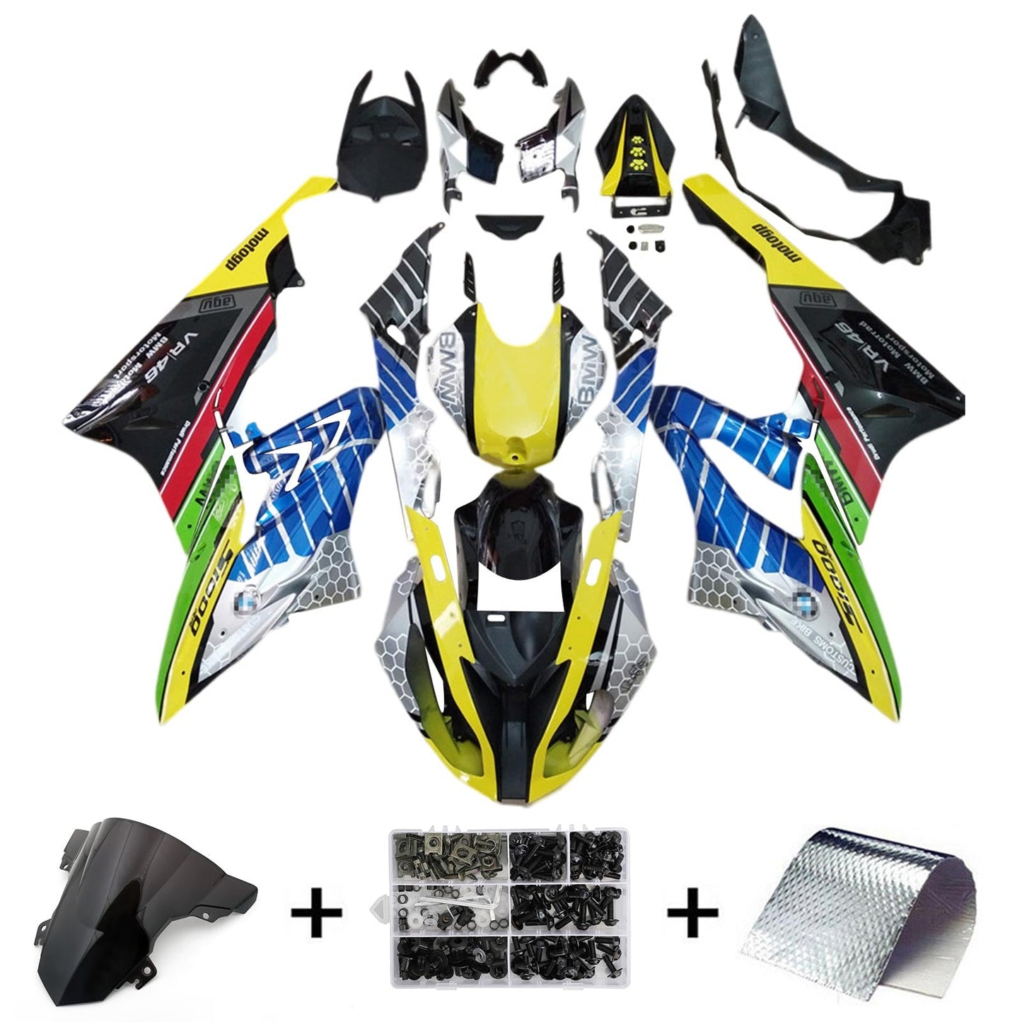 2015-2016 BMW S1000RR Fairing Kit Bodywork Plastic ABS