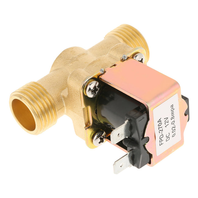 1/2" DC12V Normally Closed Brass Electric Solenoid Valve For Water Control 300mA
