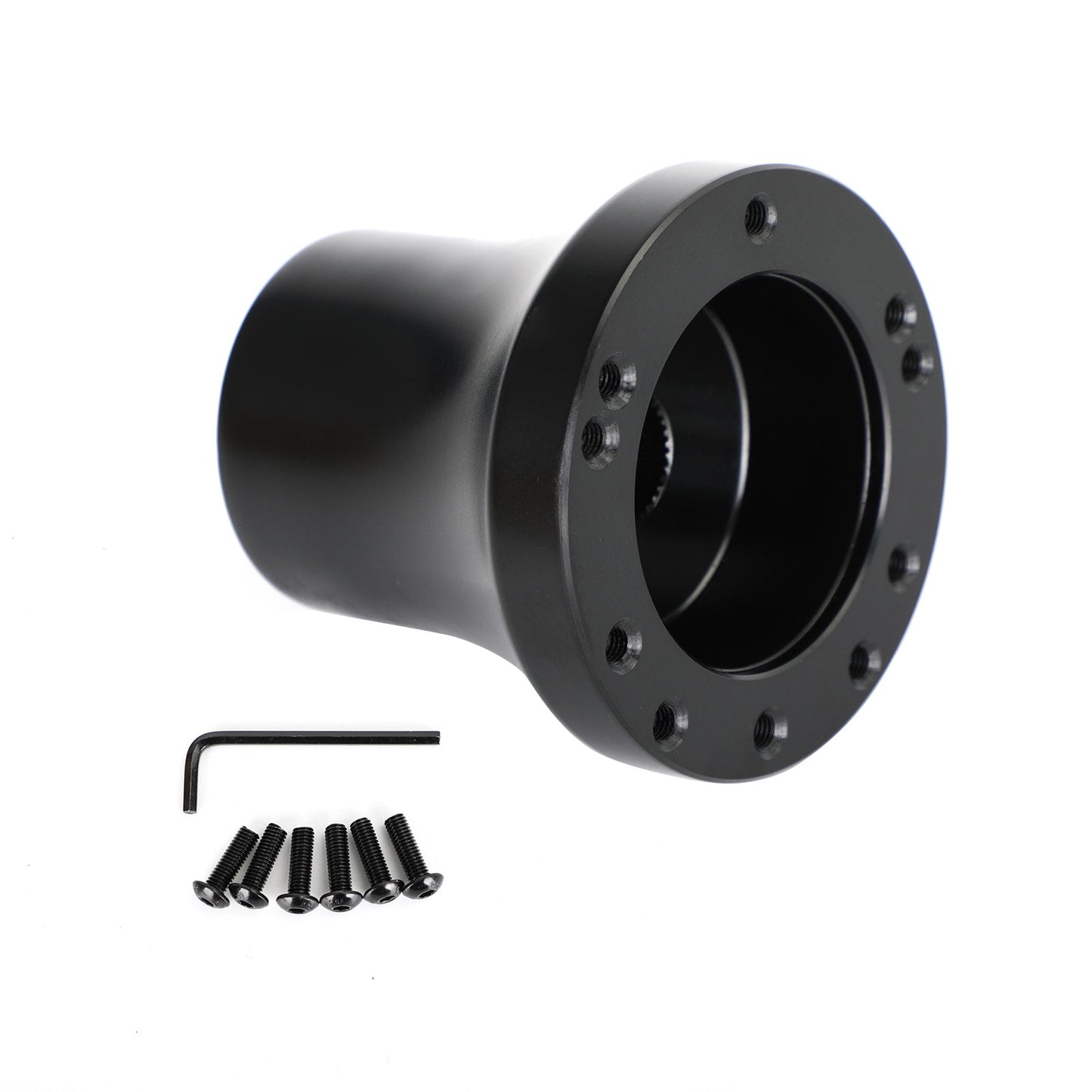 Golf Cart Aluminum Steering Wheel Adapter Hub fit for Club Car DS 1984-up Black