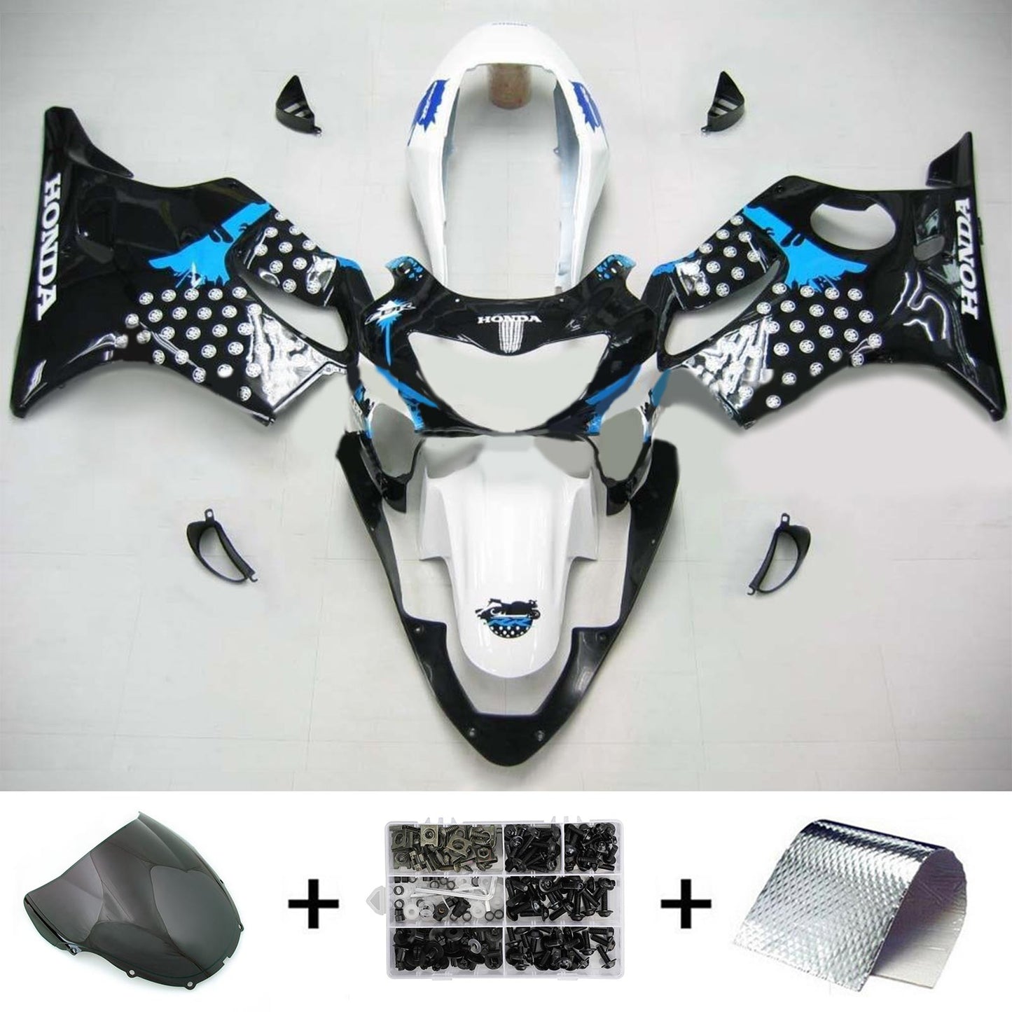 1999-2000 Honda CBR600F4 Amotopart Injection Fairing Kit Bodywork Plastic ABS #108