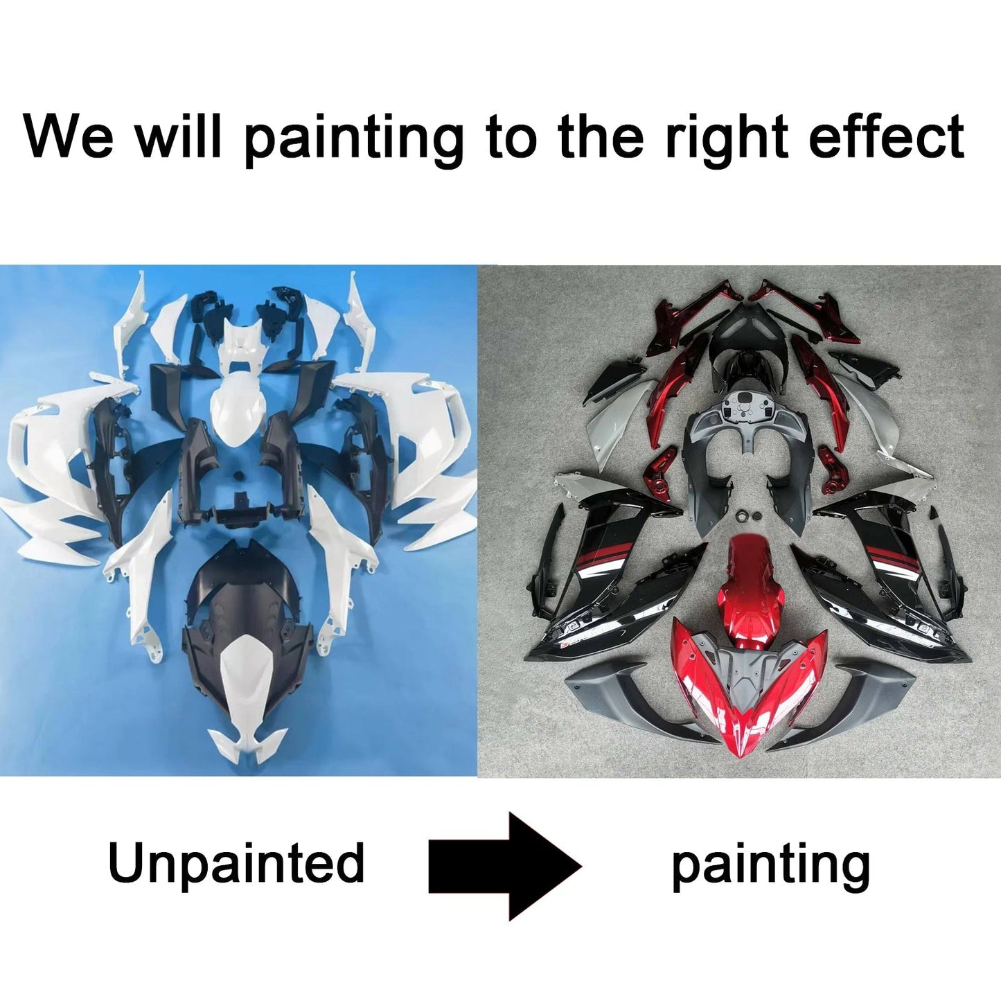 2020-2024 Kawasaki ER-6F Ninja650 Injection Fairing Kit Bodywork ABS #101