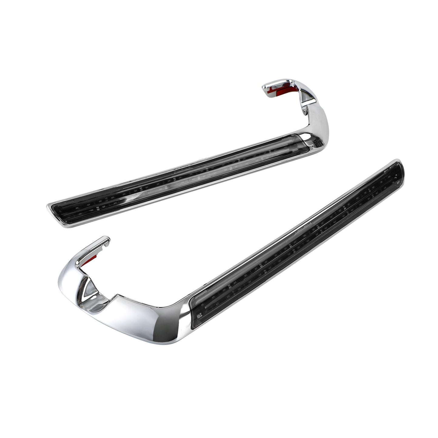 Led Saddlebag Side Lights Saddle Bags Run Brake Turn Lamp Black For Glide 14-19