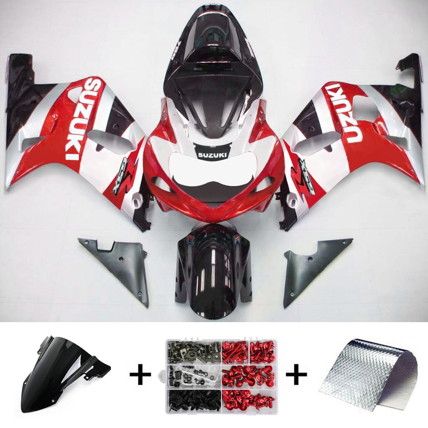 2001-2003 Suzuki GSXR750 K1 Amotopart Injection Fairing Kit Bodywork Plastic ABS #127