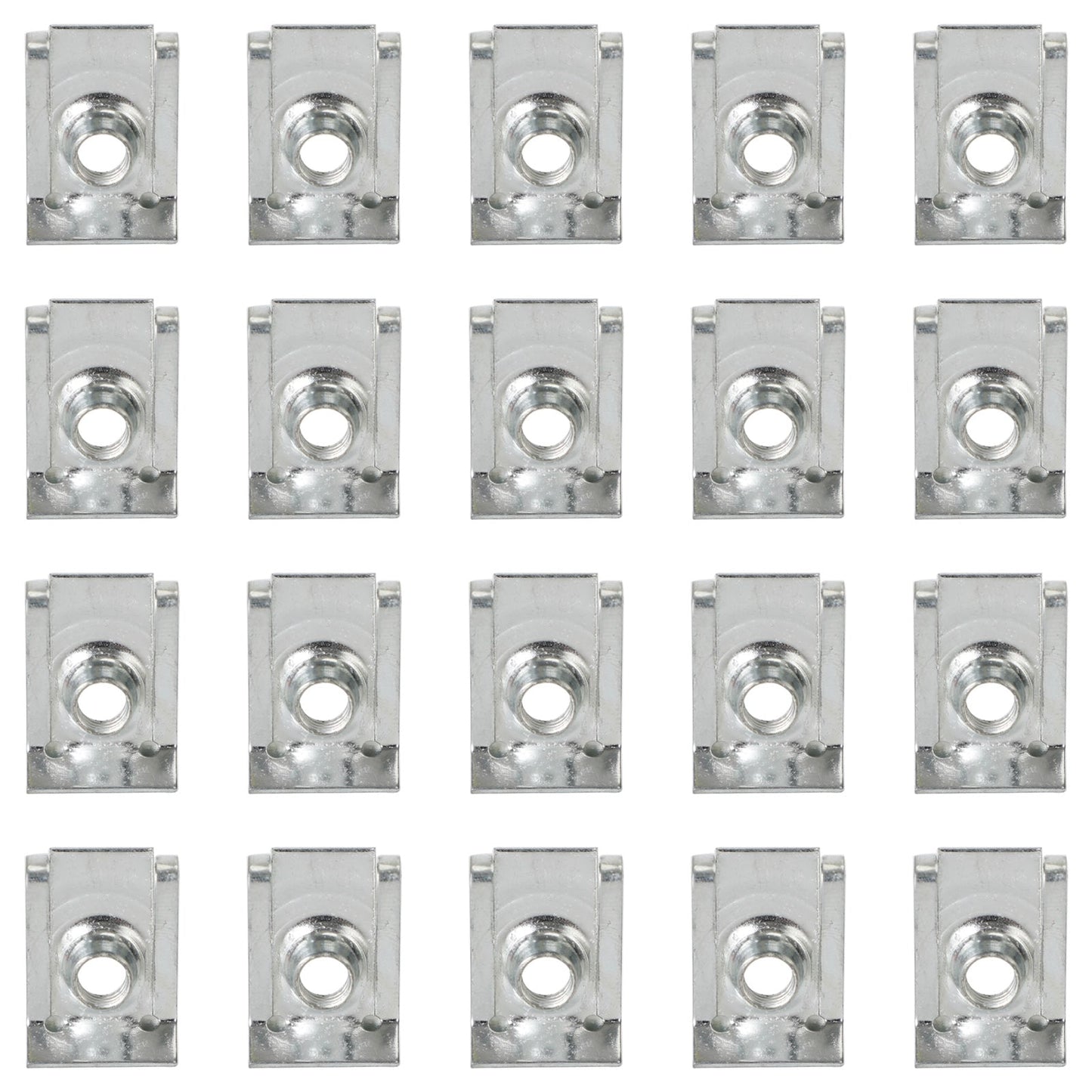 20x Fairing Clips M6 6mm Bodywork Panel Spire Clip Motorcycle Speed Clips U Nut