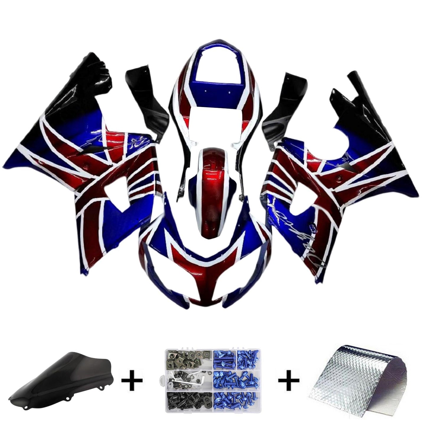 2002-2005 Triumph Daytona 600 650 Fairing Kit Bodywork Plastic ABS