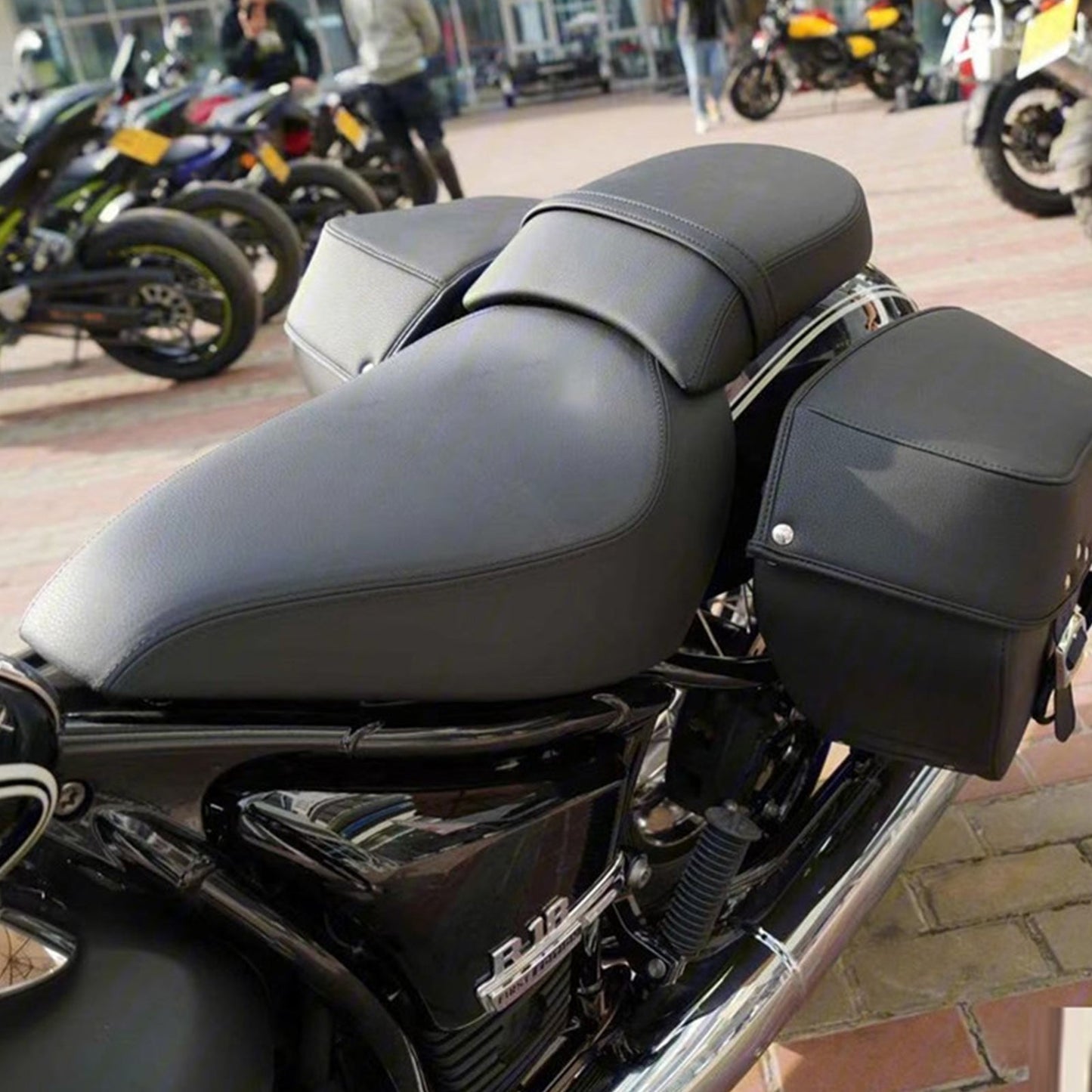 Rear Seat Passenger Seat Cushion Pu Black Fits For Bmw 1800 R18 2020-2021