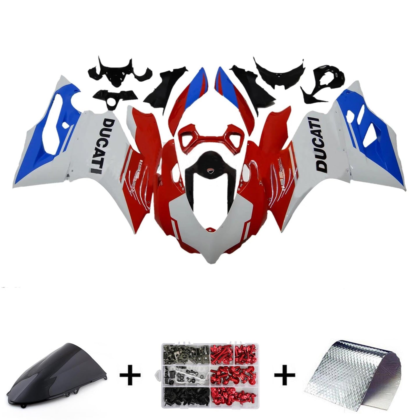 2012-2015 Ducati 1199 899 Injection Fairing Kit Bodywork Plastic ABS#110