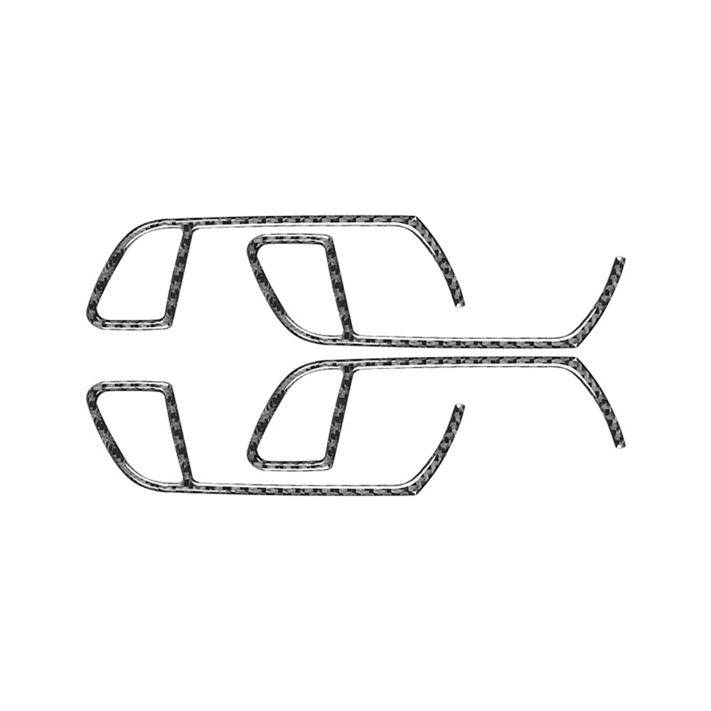 Carbon Fiber Inner Interior Door Handle Cover Trim For Audi A4 A5 B8 2009-2016