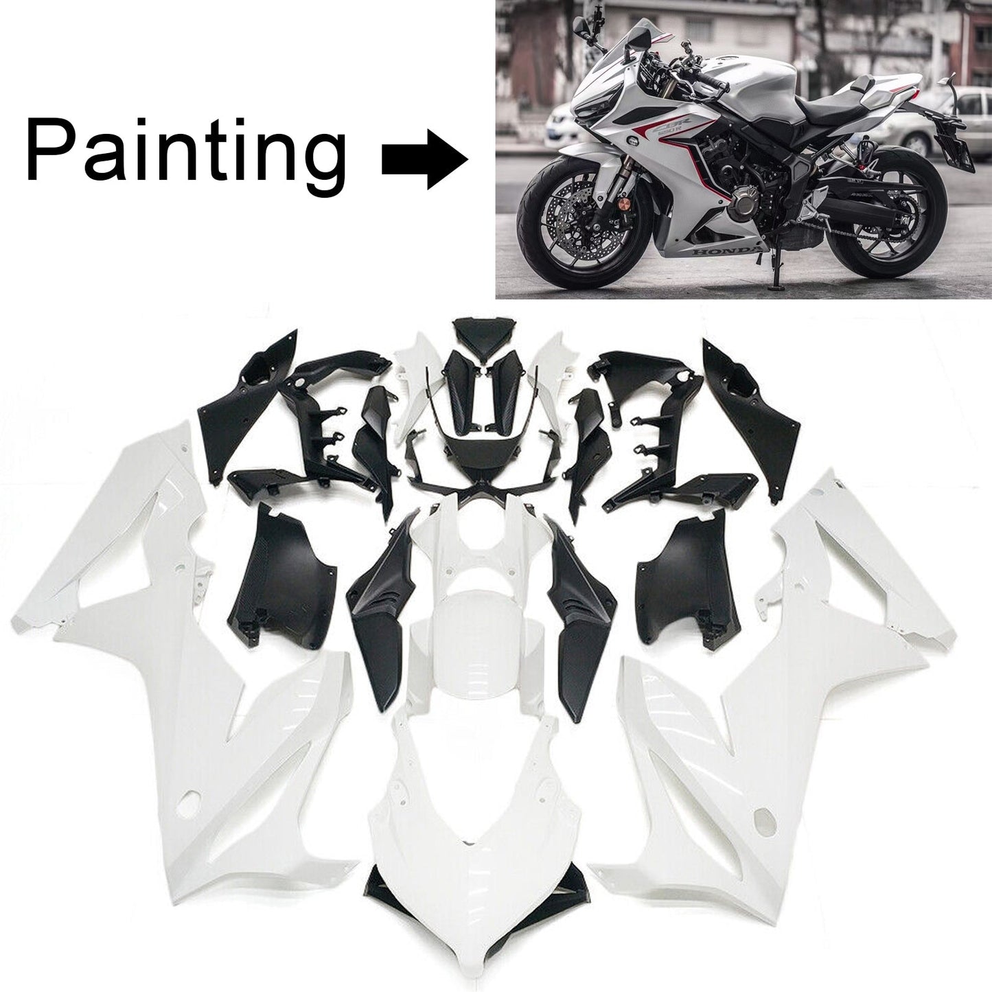 2019-2020 Honda CBR650R Amotopart Injection Fairing Kit Bodywork Plastic ABS #109