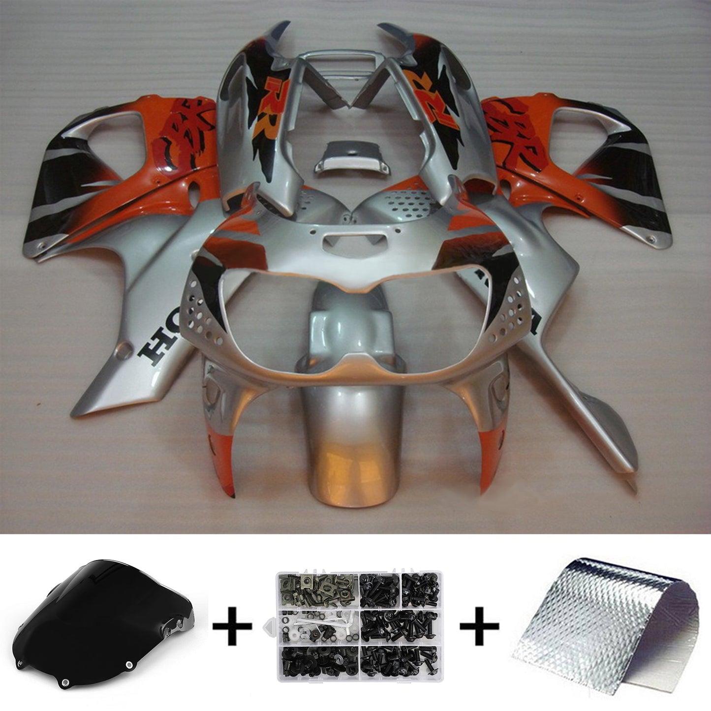 1994-1995 Honda CBR900RR 893 Amotopart Injection Fairing Kit Bodywork Plastic ABS #105