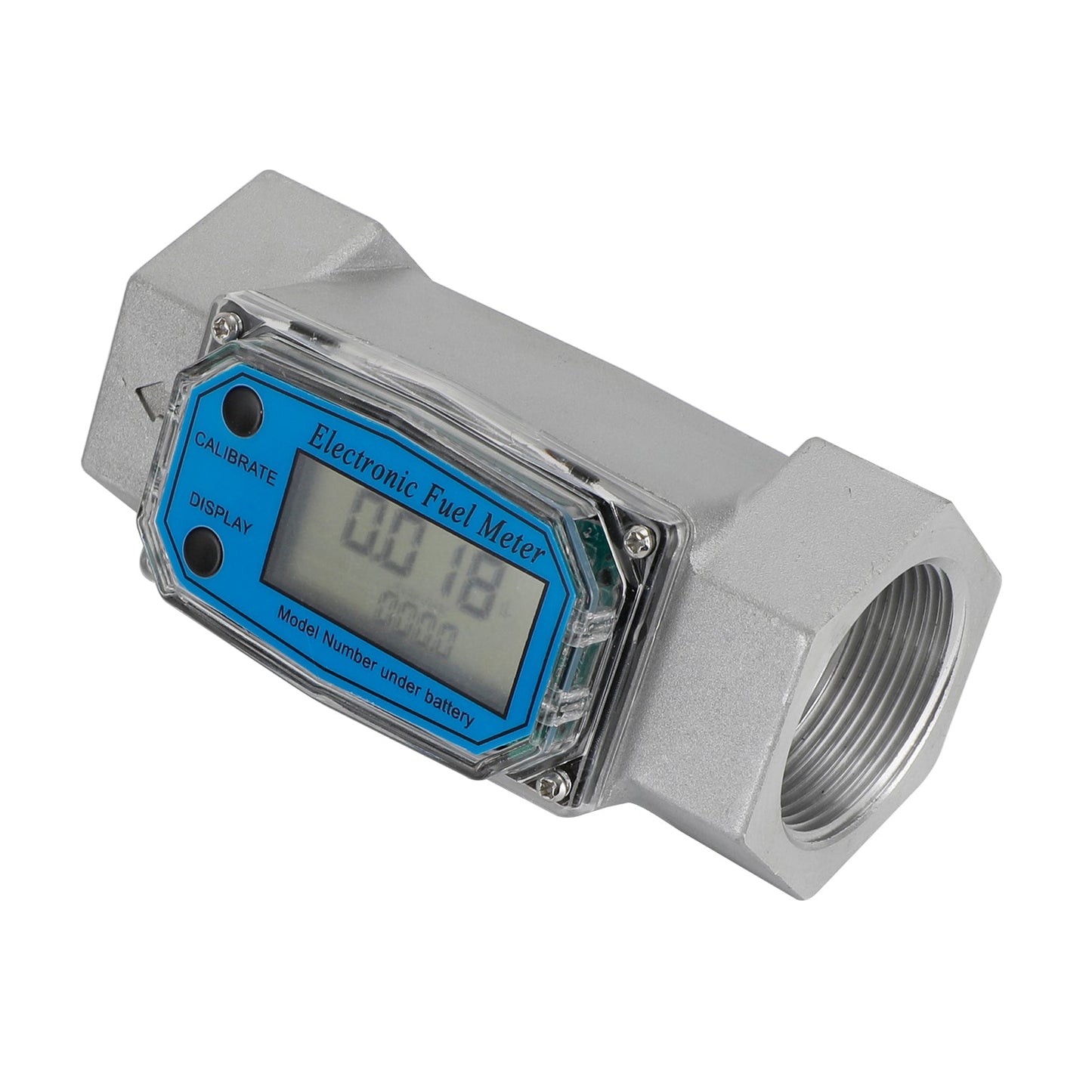 1Inch Turbine Digital Diesel Fuel Flow Meter Oval Gear Flow Gauge BSPT/NPT