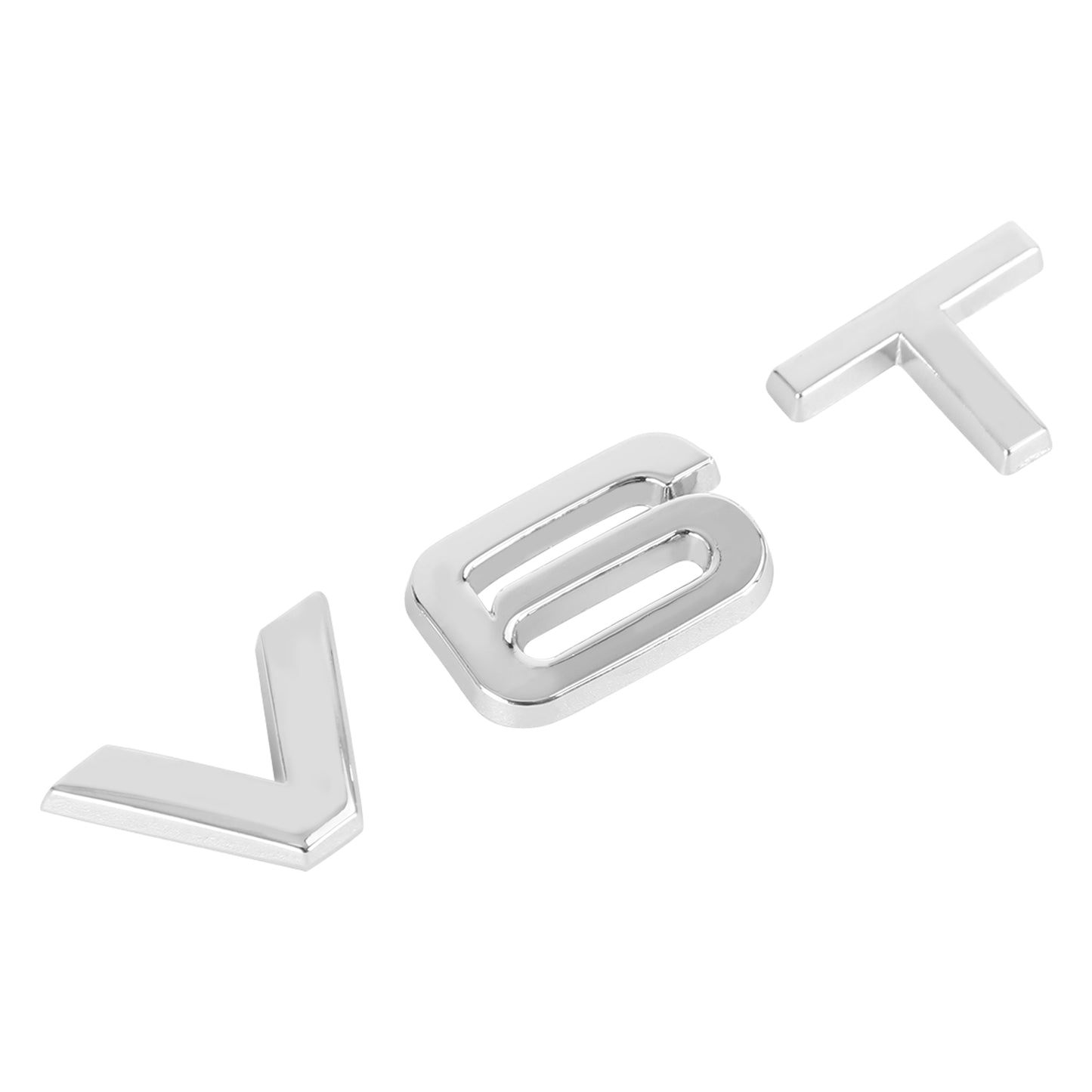 V6T Emblem Badge Fit For AUDI A1 A3 A4 A5 A6 A7 Q3 Q5 Q7 S6 S7 S8 S4 SQ5 Chrome