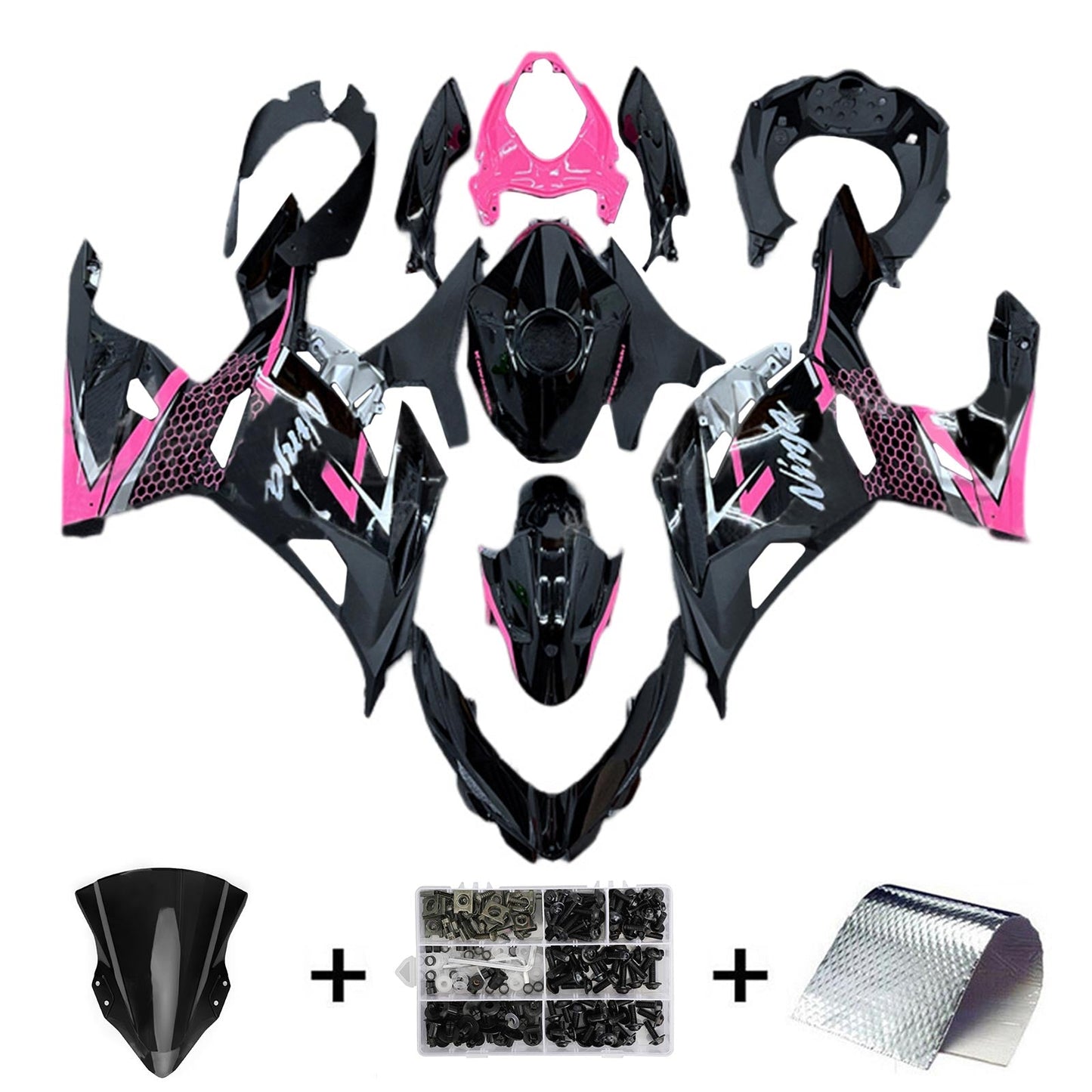 2018-2023=4 Kawasaki EX400 Ninja400 Fairing Kit Bodywork Plastic ABS