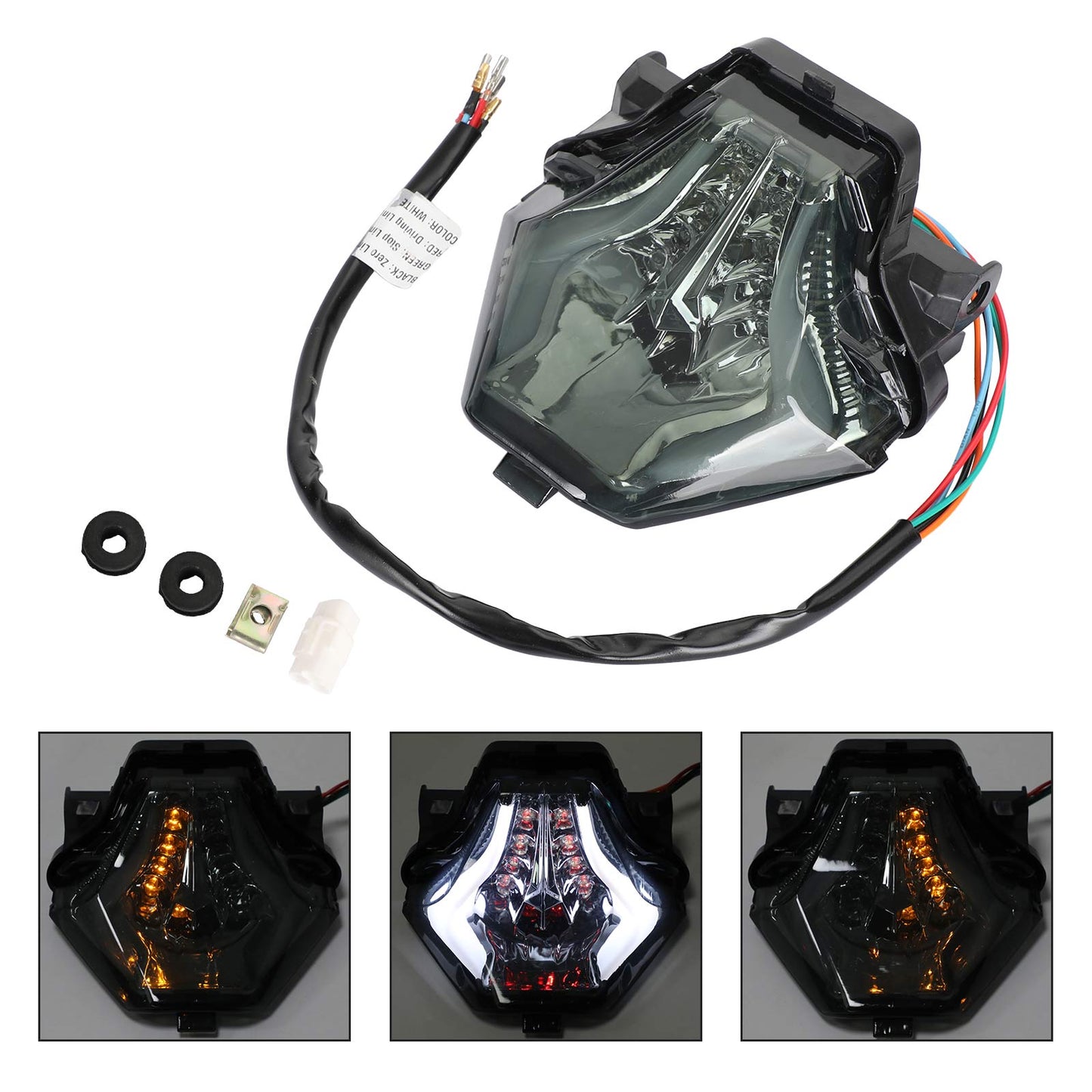 Tail Light Turn Signals Integrated For YAMAHA YZF R25/R3 MT 03/07/25 FZ 07 Blue