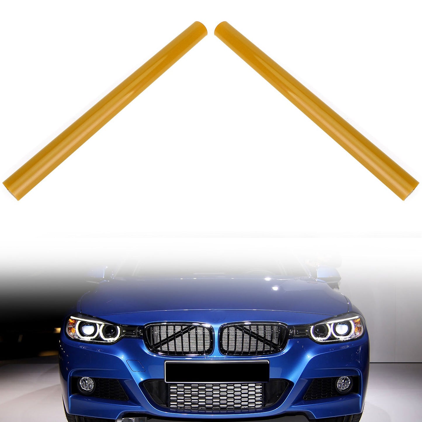 #A Color Support Grill Bar V Brace Wrap For BMW F30 F31 F32 F33 F34 F35 Blue