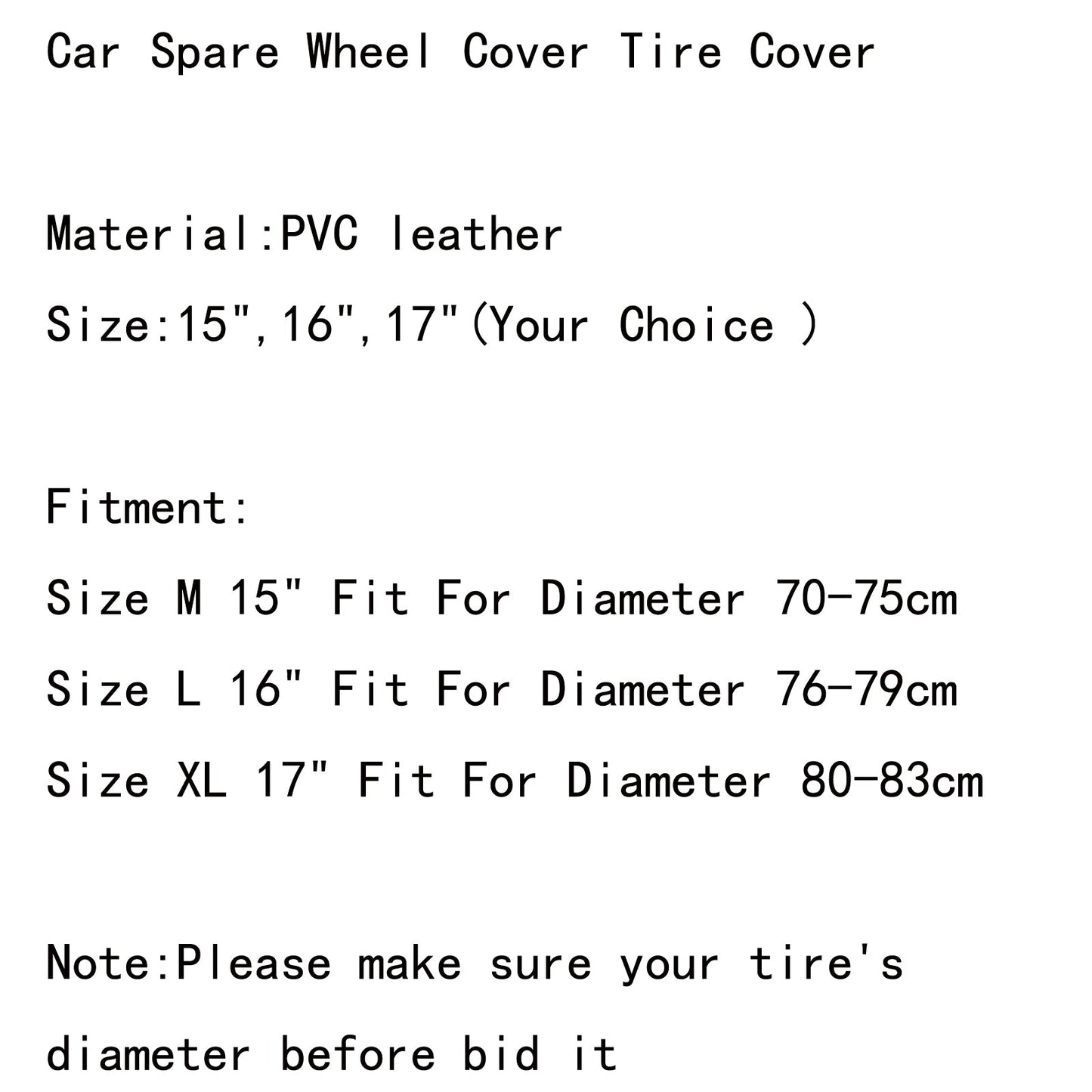 Tasmanian Devil Spare Wheel Tire Tyre Soft Cover 15 16 17 inches For All Car Generic