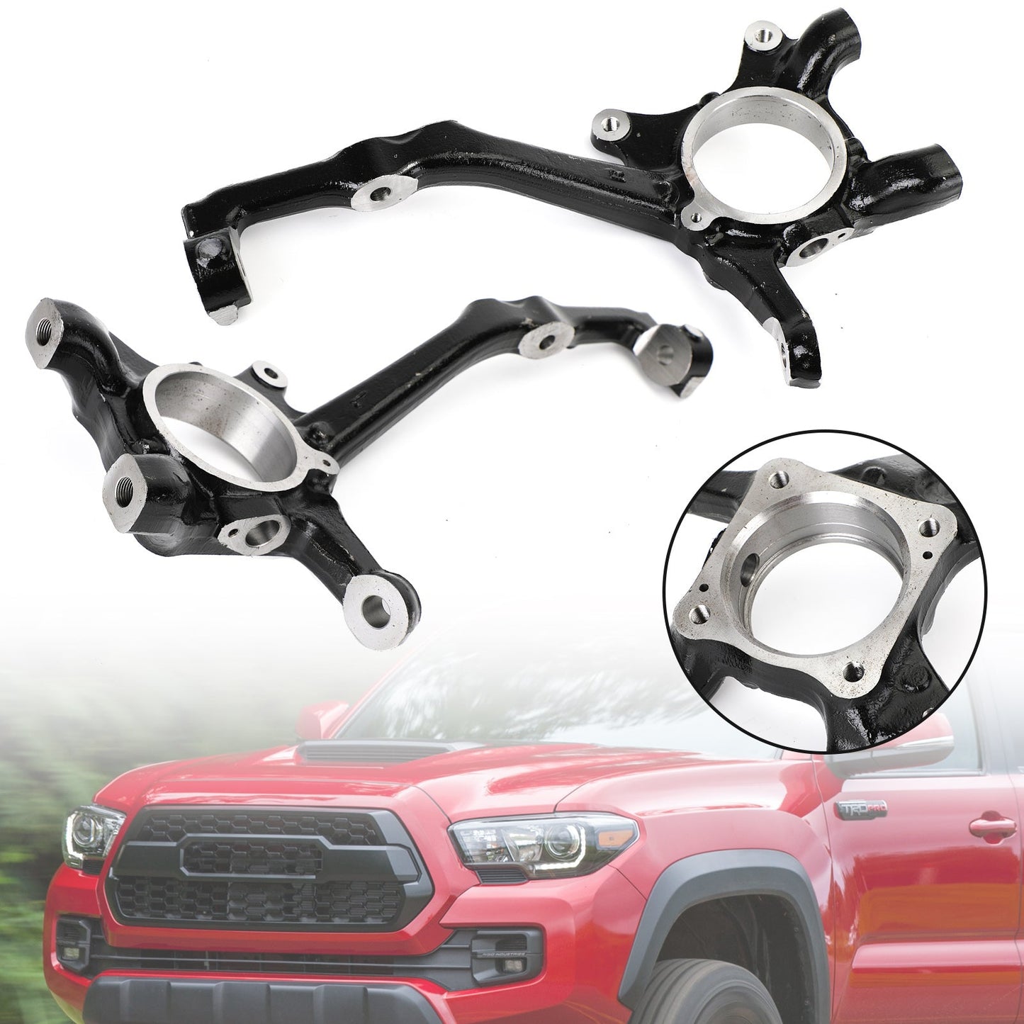 Pair Front Left+Right Suspension Steering Knuckles For Toyota Tacoma 2005-2019