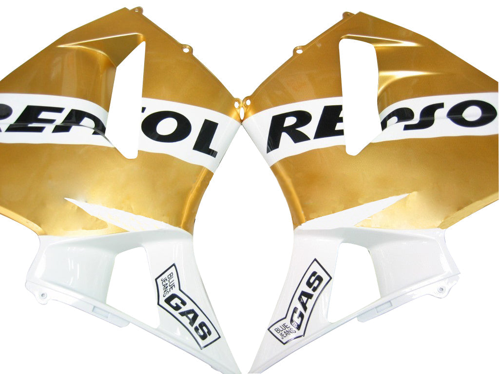 2003-2004 Honda CBR 600 RR Amotopart Fairings White & Gold Repsol Racing Customs Fairing