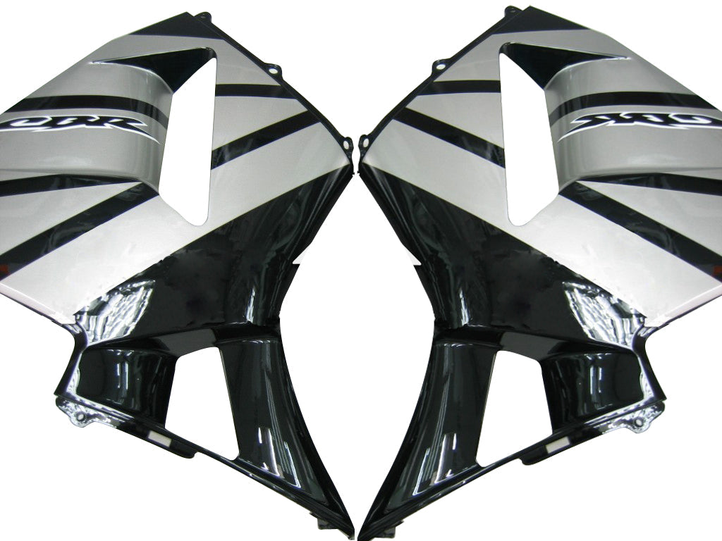 2003-2004 Honda CBR 600 RR Amotopart Fairings Black & Silver CBR Racing Customs Fairing