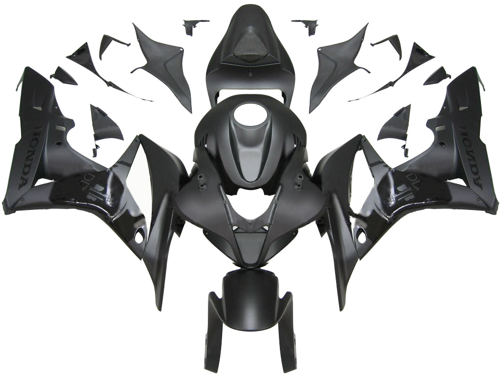 2007-2008 Honda CBR 600 RR Amotopart Fairings Black & Orange Repsol Racing Customs Fairing