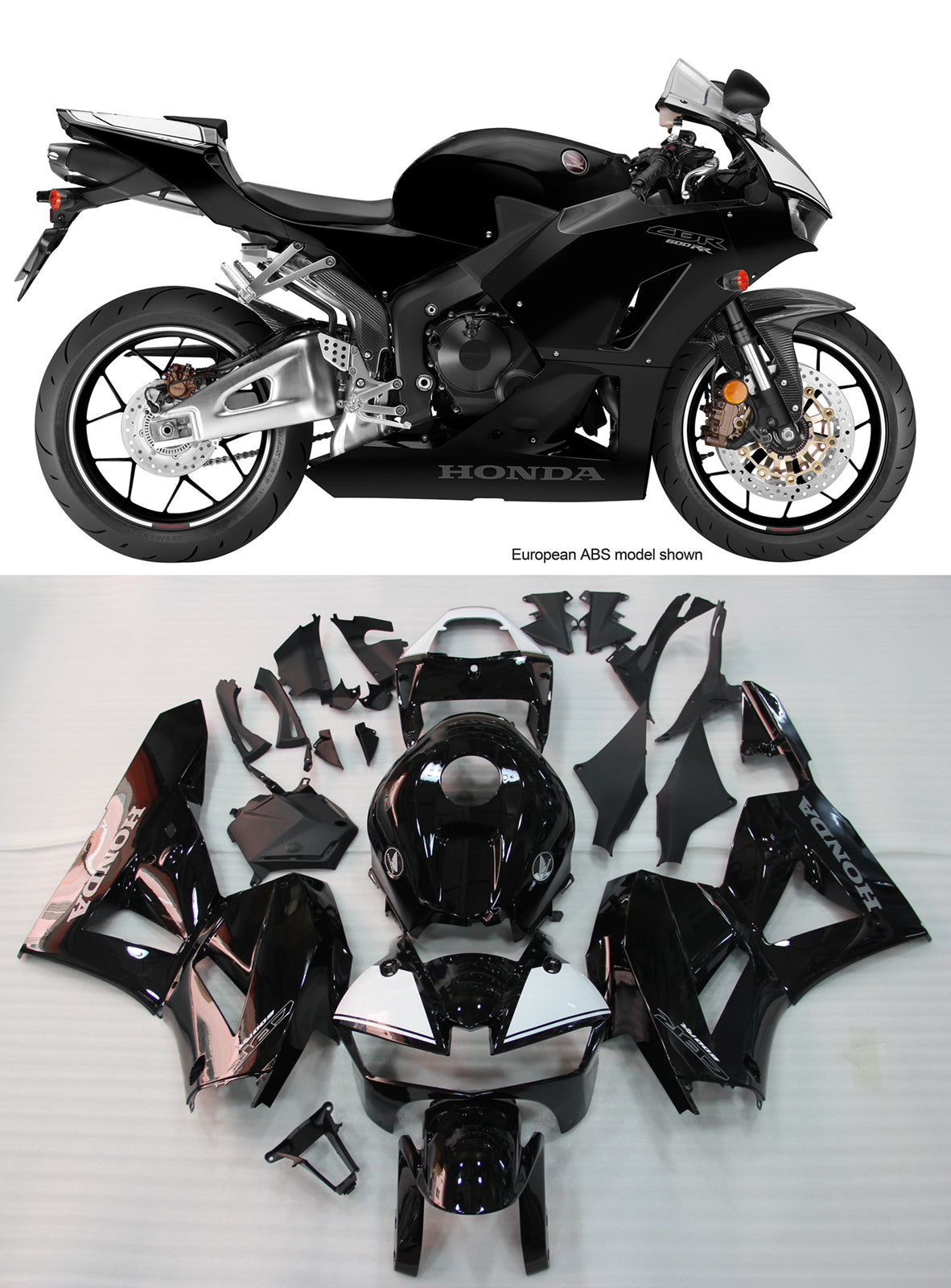 Fairings For Honda - CBR600RR 2013-2020 Gloss Black main image 0
