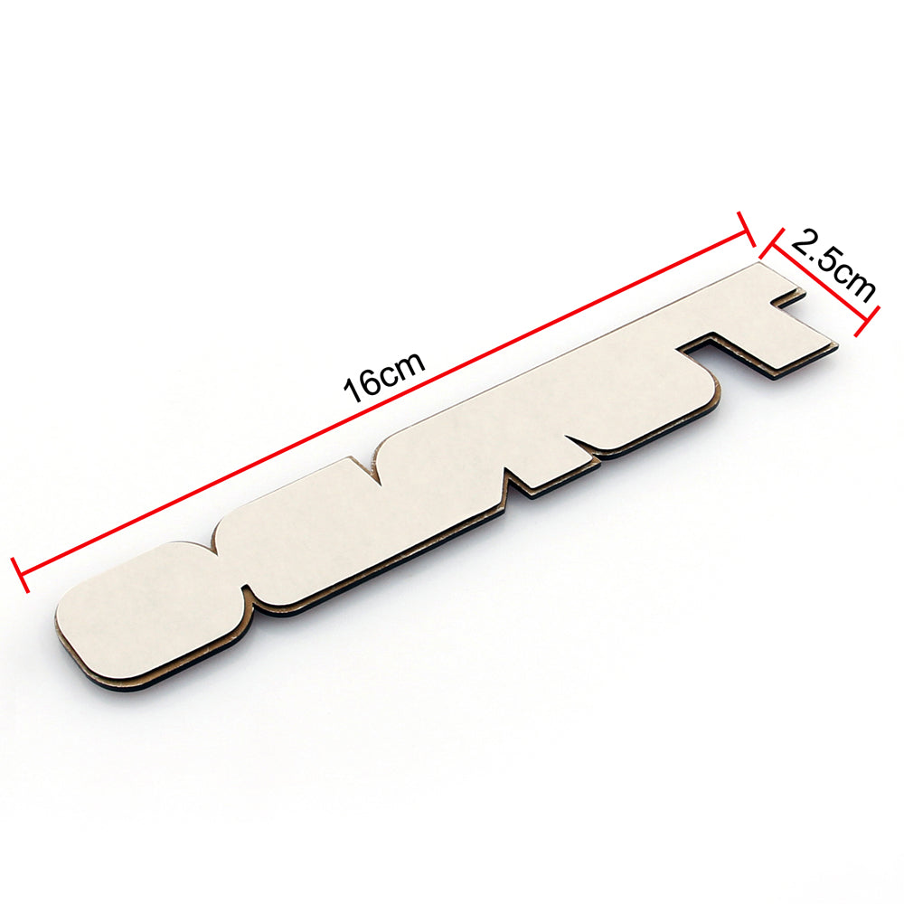 3D Aluminum Emblem Badge Sticker Decal Car Turbo Red For VW Volvo Hyundai