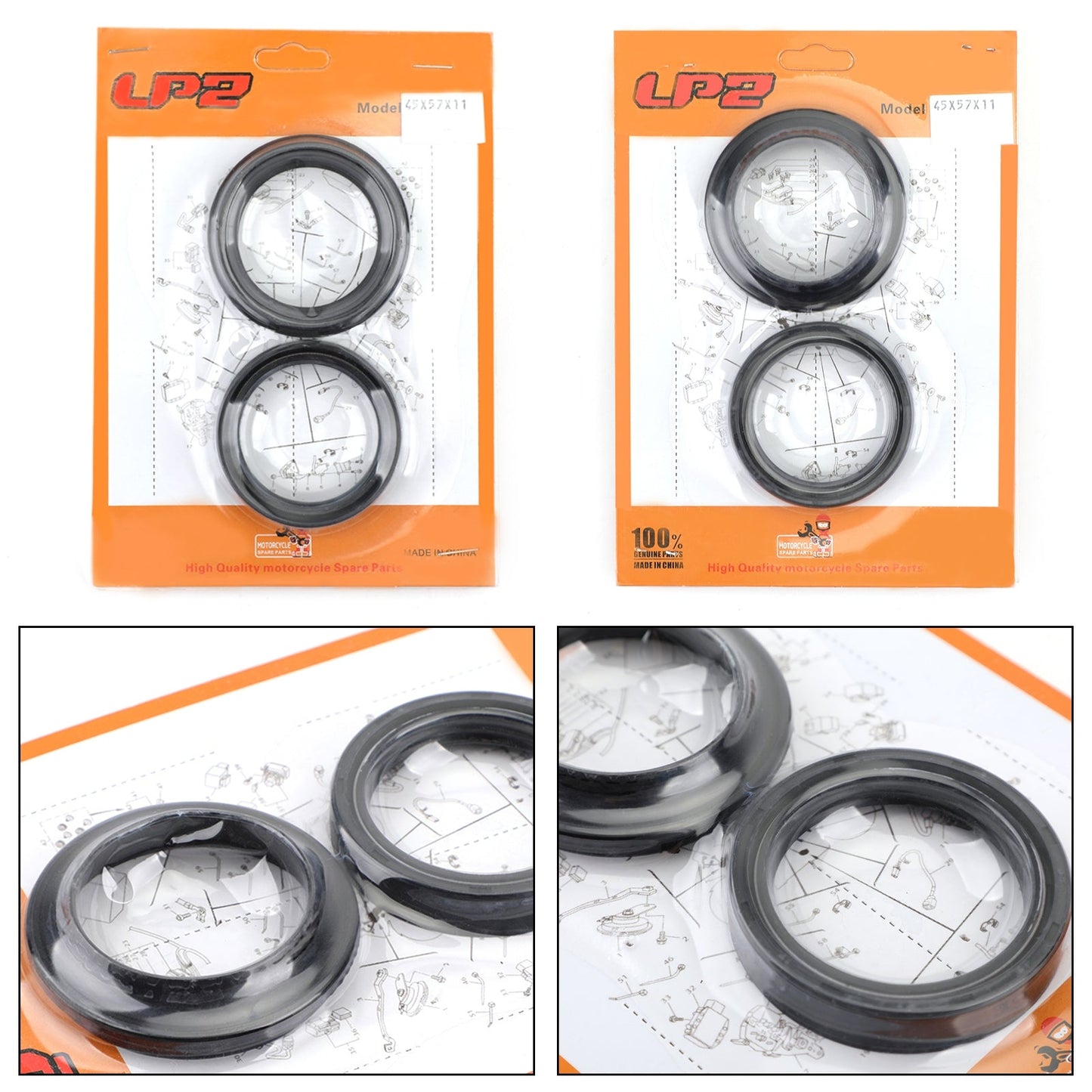 Fork Seal Kit for Honda GL1800 Goldwing VTX1800C/F ST1300 CBR600RR GL1500C 93-10