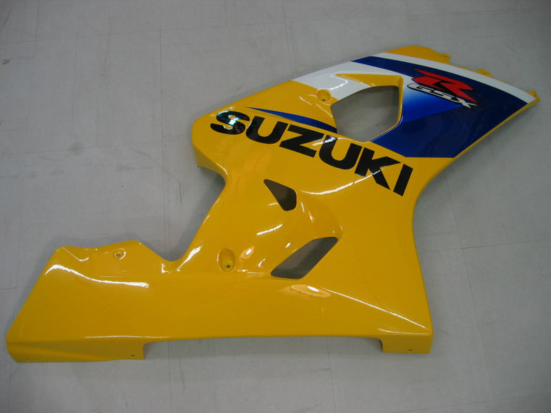 For GSXR 600/750 2004-2005 Bodywork Fairing Yellow ABS Injection Molded Plastics Set