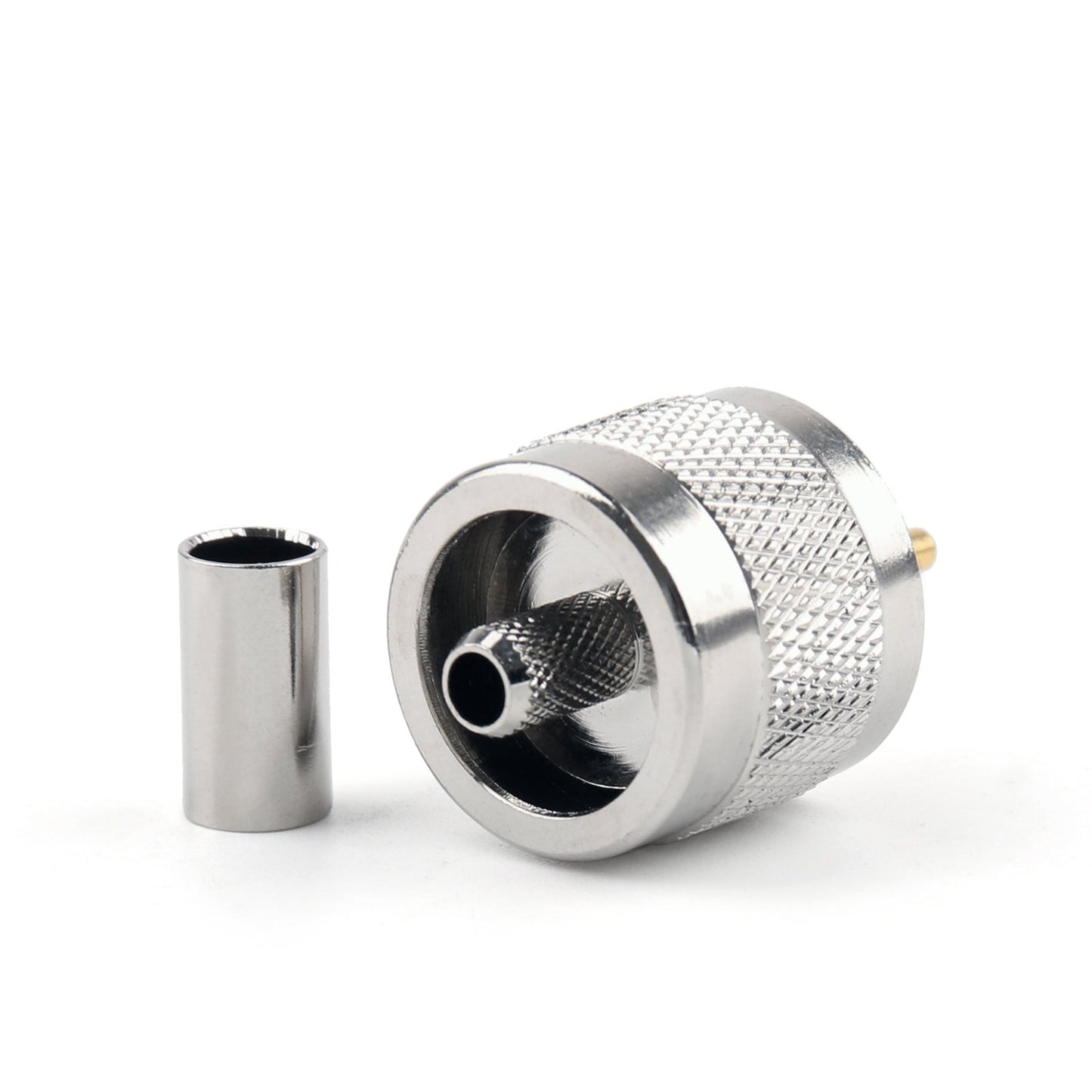 10Pcs Connector Uhf Male Pl259 Plug Crimp Rg58 Rg142 Lmr195 Rg400 Cable Straight