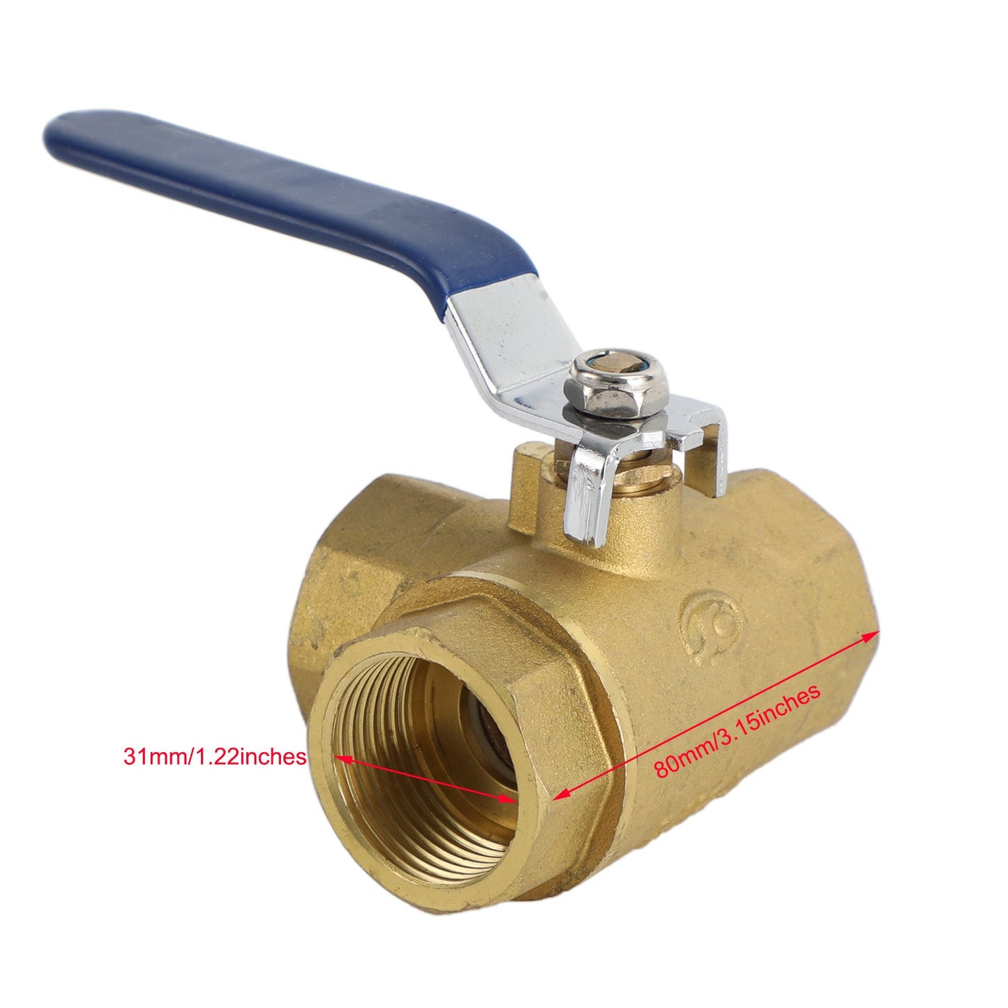 3 Way Ball Valve Three T Port Brass Female Type For Water Oil And Gas