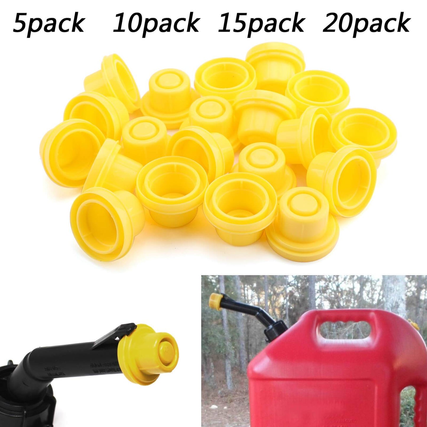 5x Replacement YELLOW SPOUT CAP Top For BLITZ Fuel GAS CAN 900302 900092 900094