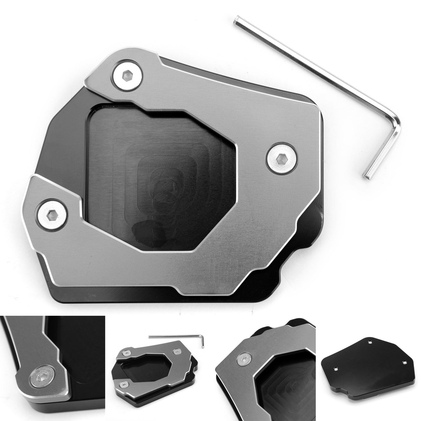 BMW F800GS 2008-2016 Sidestand Plate Kickstand Extension Pad CNC Aluminium