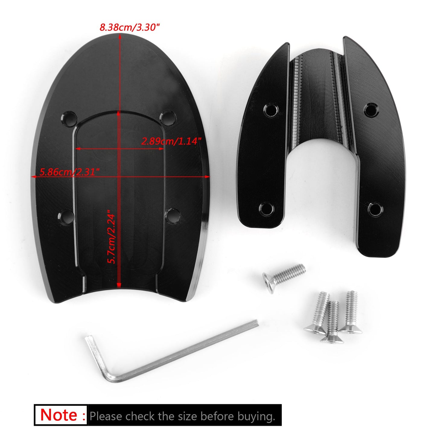 Sidestand Plate Kickstand Extension Pad CNC For HONDA PCX 125/15 18-19 Gold
