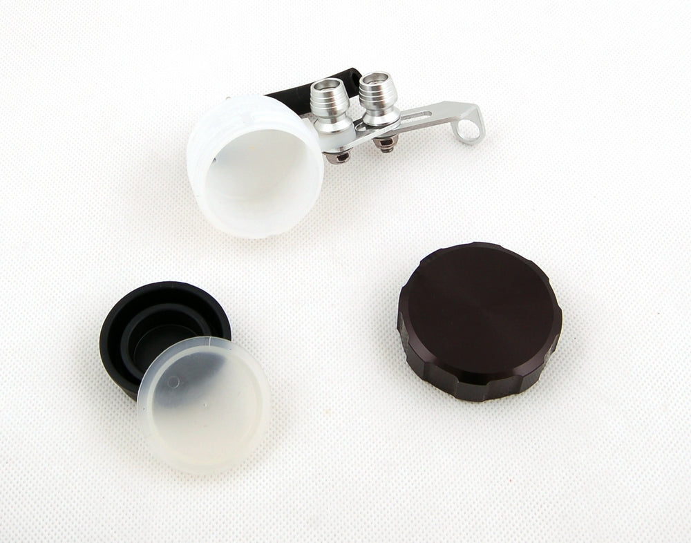 Clutch Brake Oil Fluid Reservoir For Honda Kawasaki Suzuki Yamaha Ducati Black