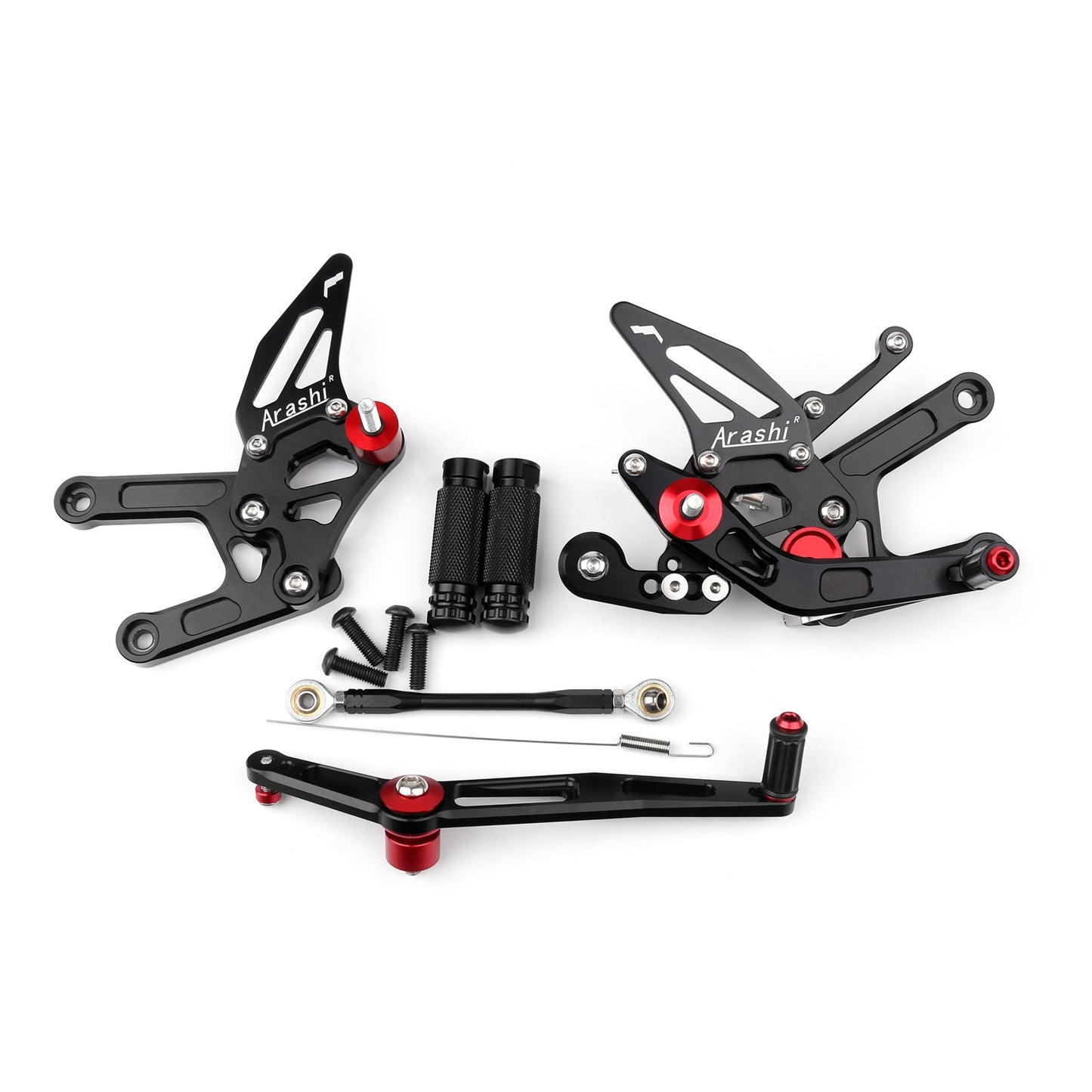 Motorcycle Adjustable Rearset Rearsets Foot Pegs For Yamaha Yzf R6 2020 Black