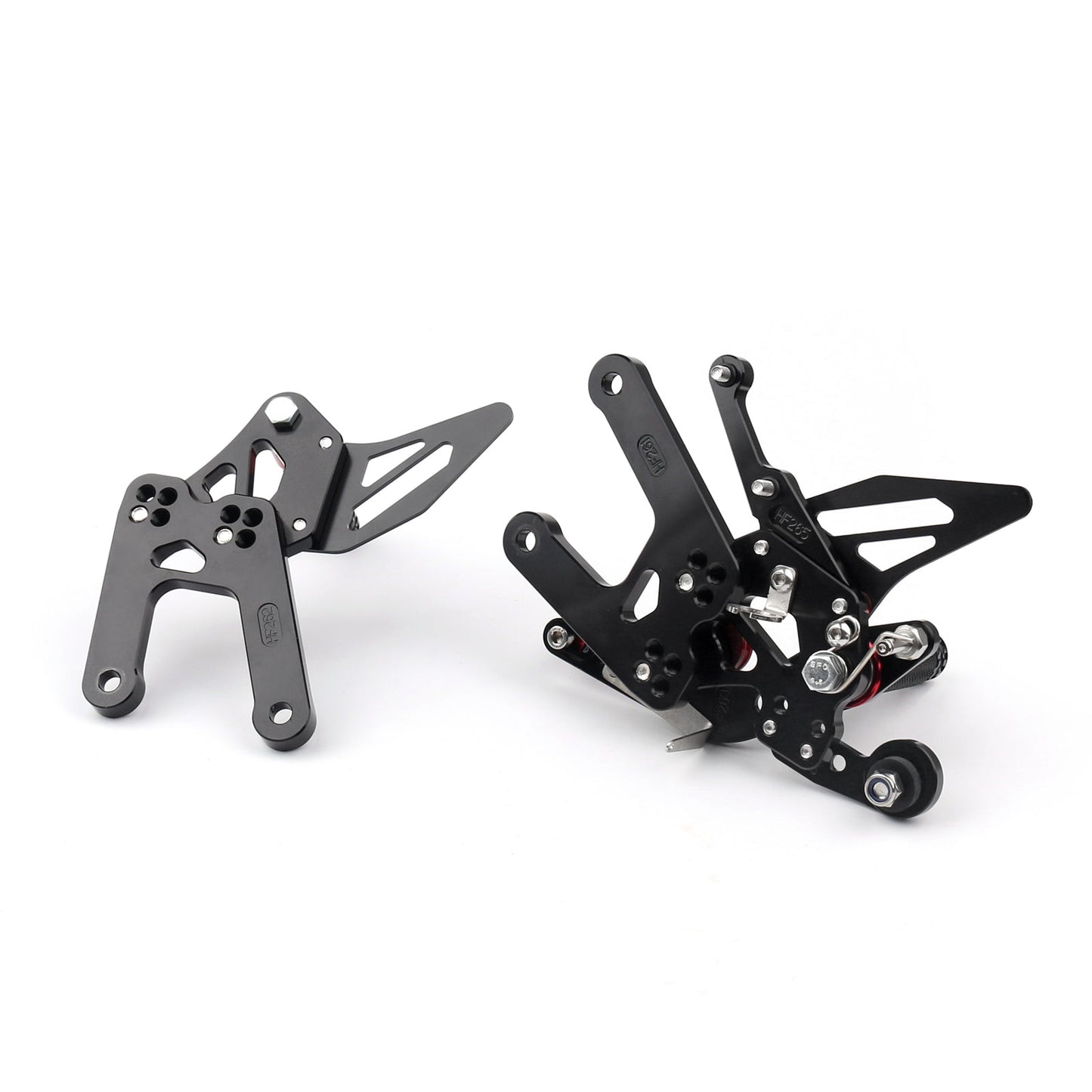 Motorcycle Adjustable Rearset Rearsets Foot Pegs For Yamaha Yzf R6 2020 Black