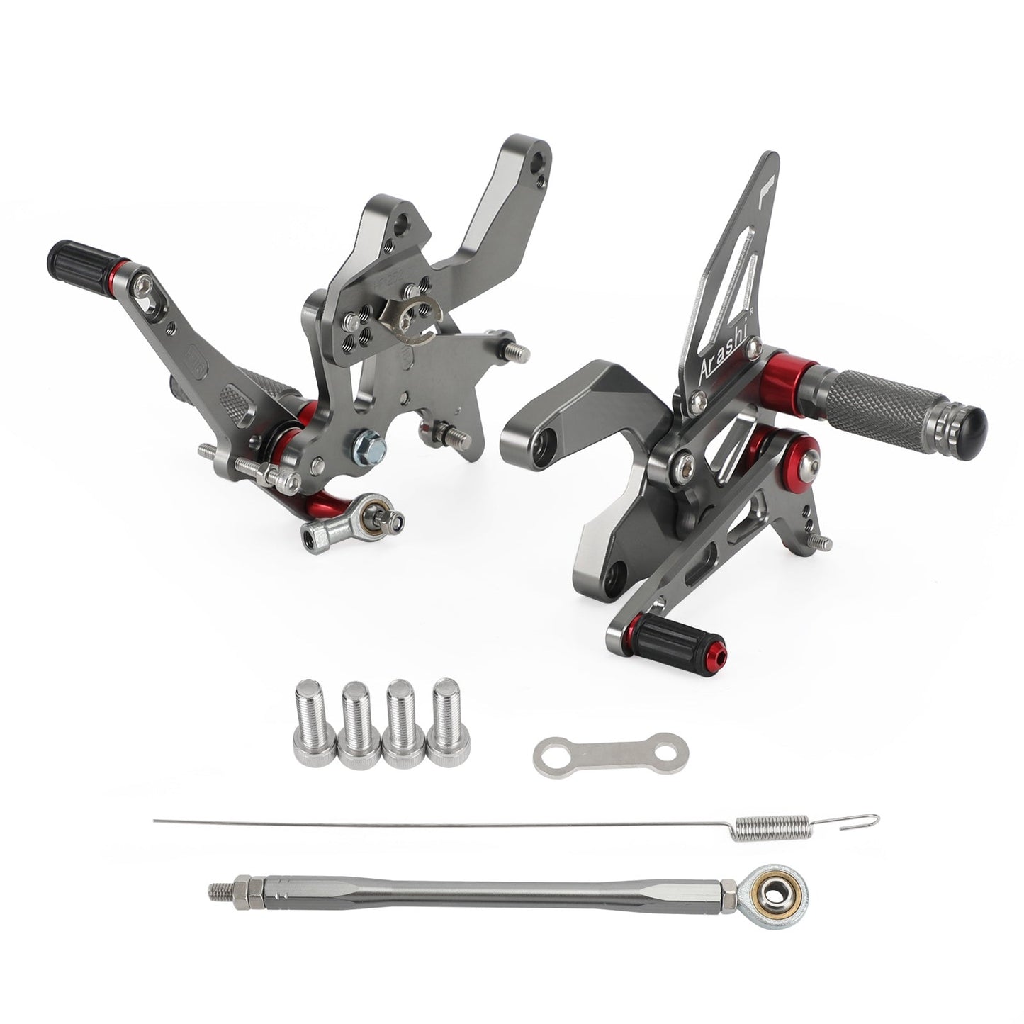 Aluminum Black Rear Sets Footpegs Footrest For Kawasaki Z900 Z 900 2021 2022