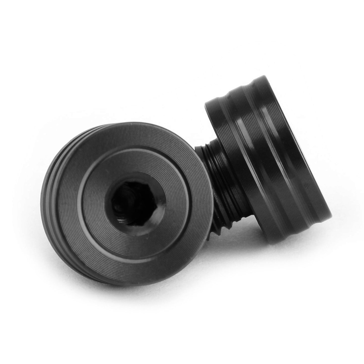 M10x1.25mm Mirror Hole Plugs Screws for Suzuki GSR400 DL650 SV650 GSX-S750 Black
