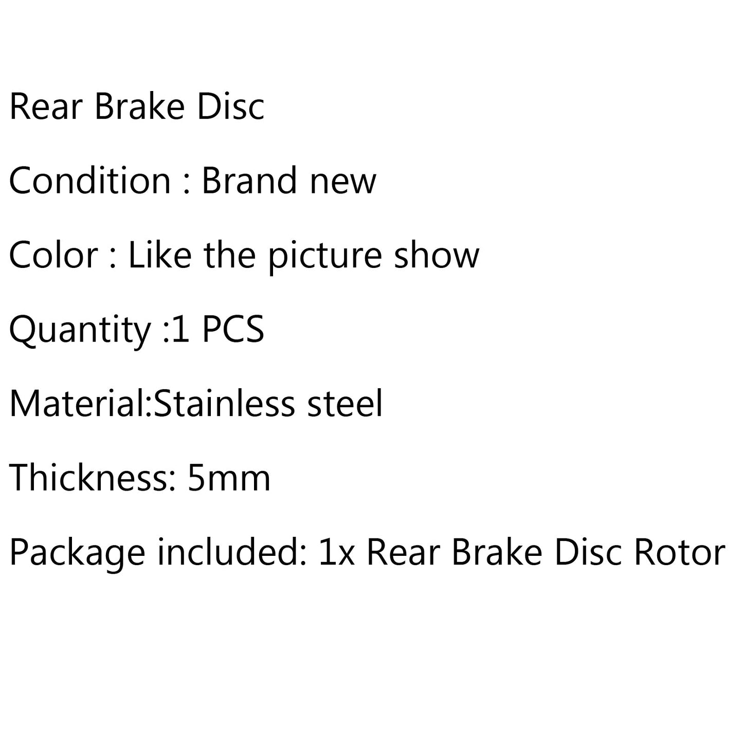 Rear Brake Rotor Disc Fit for Ducati Monster 400 600 620 696 750 800 900 1000 S4