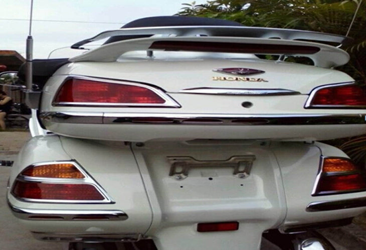 4PCS Chrome Goldwing Fairing Trunk Trim Fit Honda Goldwing GL1800 2001-2011