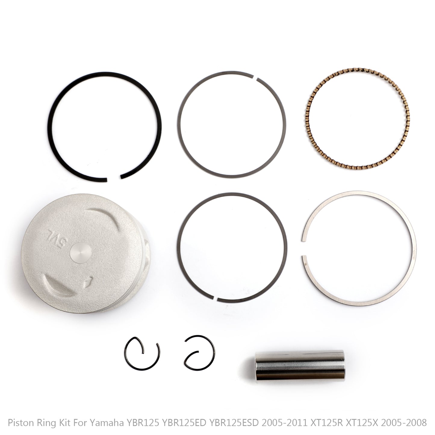 Piston Ring For Yamaha YBR125 YBR125ESD 2005-2011 XT125R XT125X 2005-2008